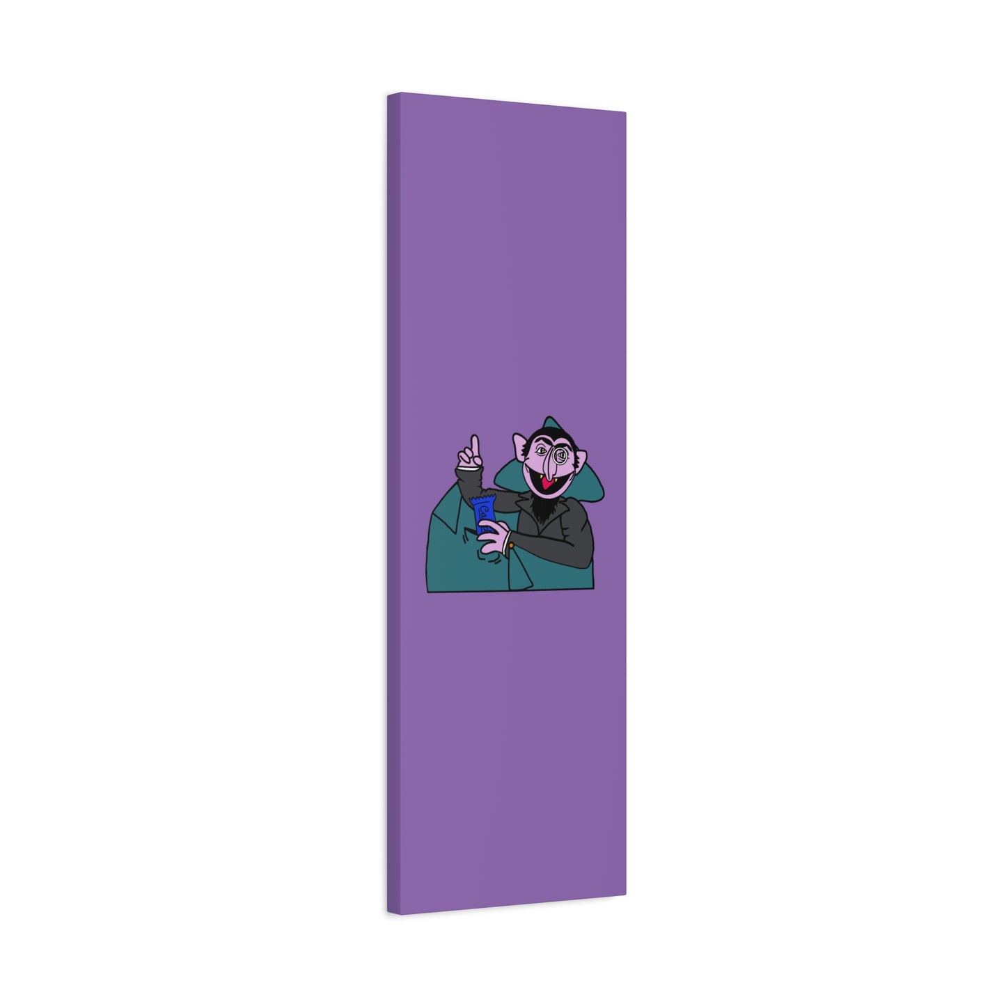 The Count Stealing Candy Canvas Print Light Purple - Sesame Street The Count Canvas Art
