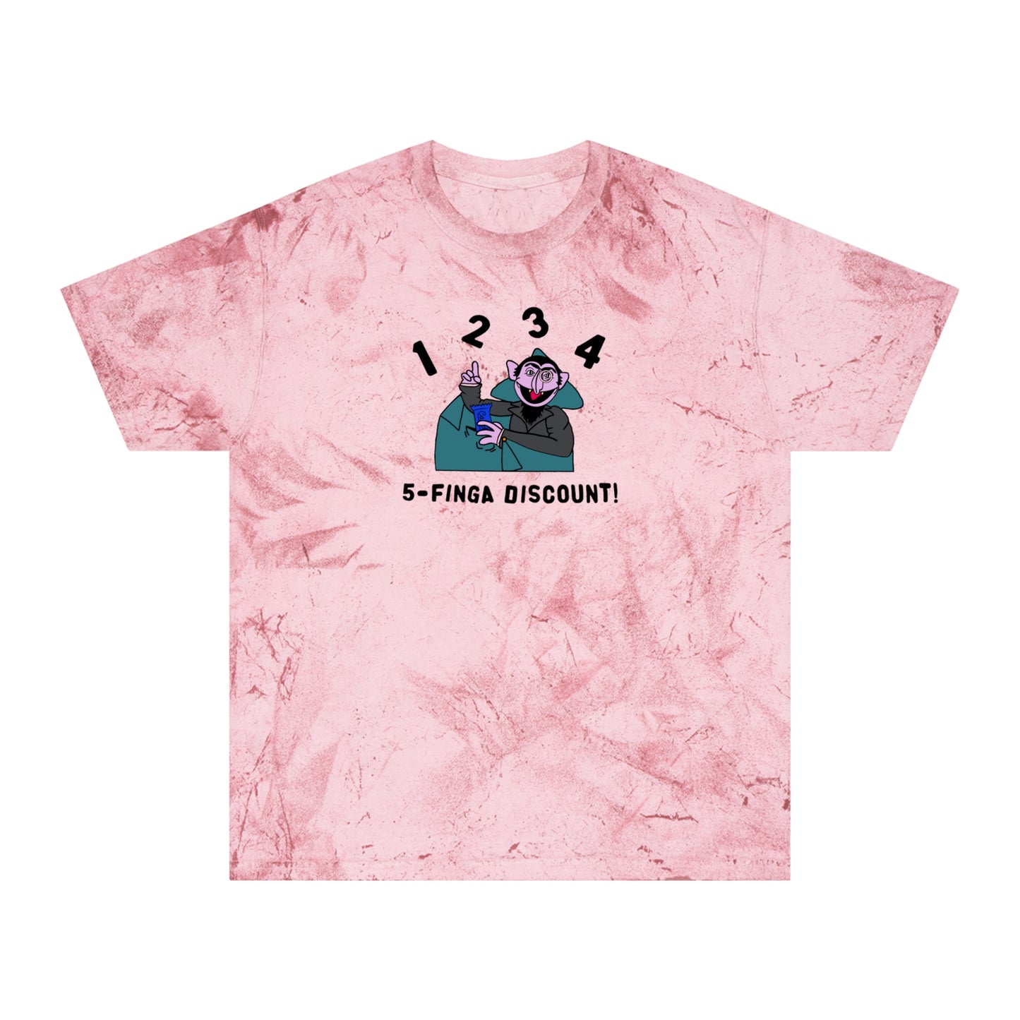 Five Finger Discount Color Blast Tee - Sesame Street The Count Parody Shirt