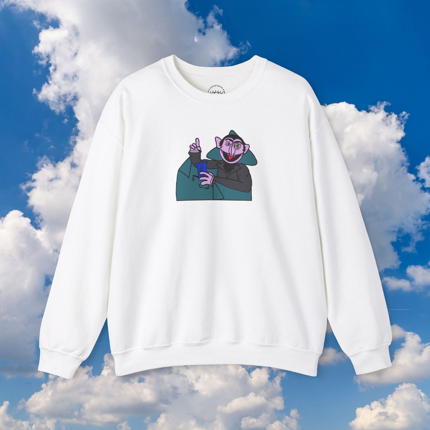 The Count Stealing Candy Sweatshirt - Sesame Street The Count Parody Sweatshirt