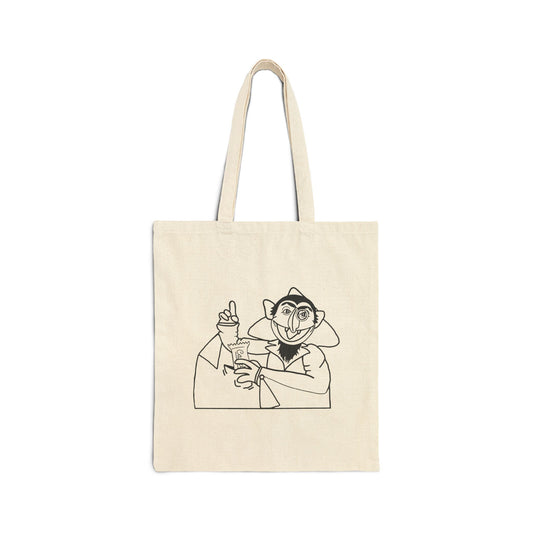 The Count Stealing Candy Outline Tote Bag - Sesame Street The Count Parody Bag