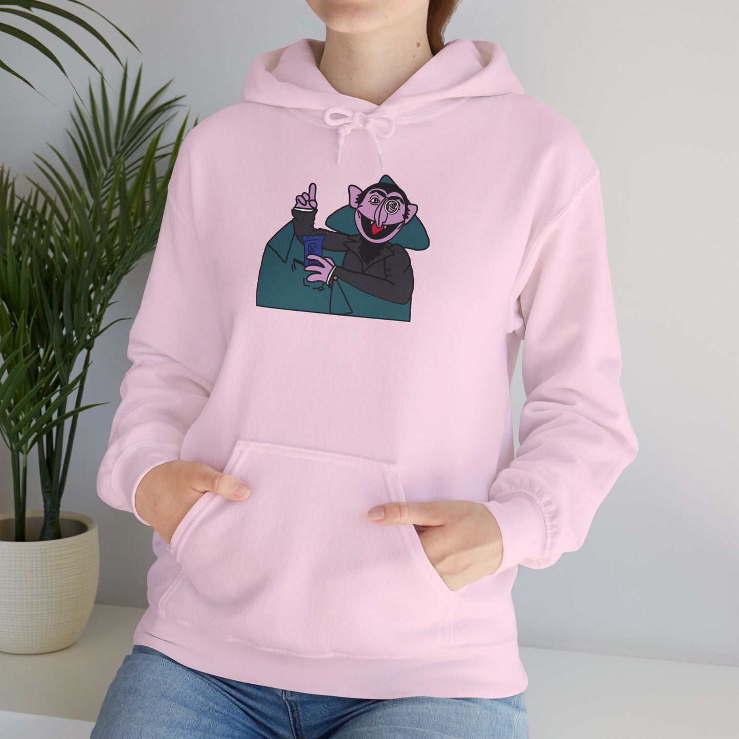 The Count Stealing Candy Hoodie - Sesame Street The Count Parody Hooded Sweatshirt