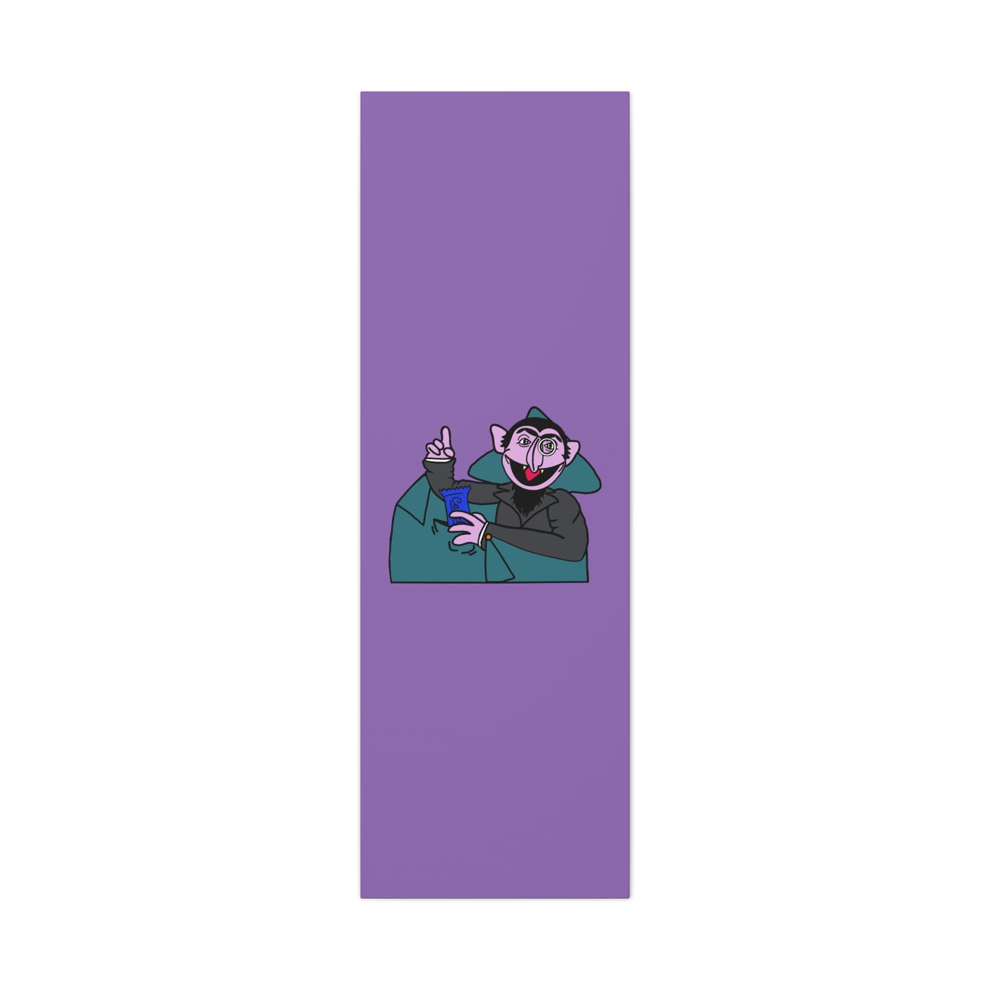 The Count Stealing Candy Canvas Print Light Purple - Sesame Street The Count Canvas Art