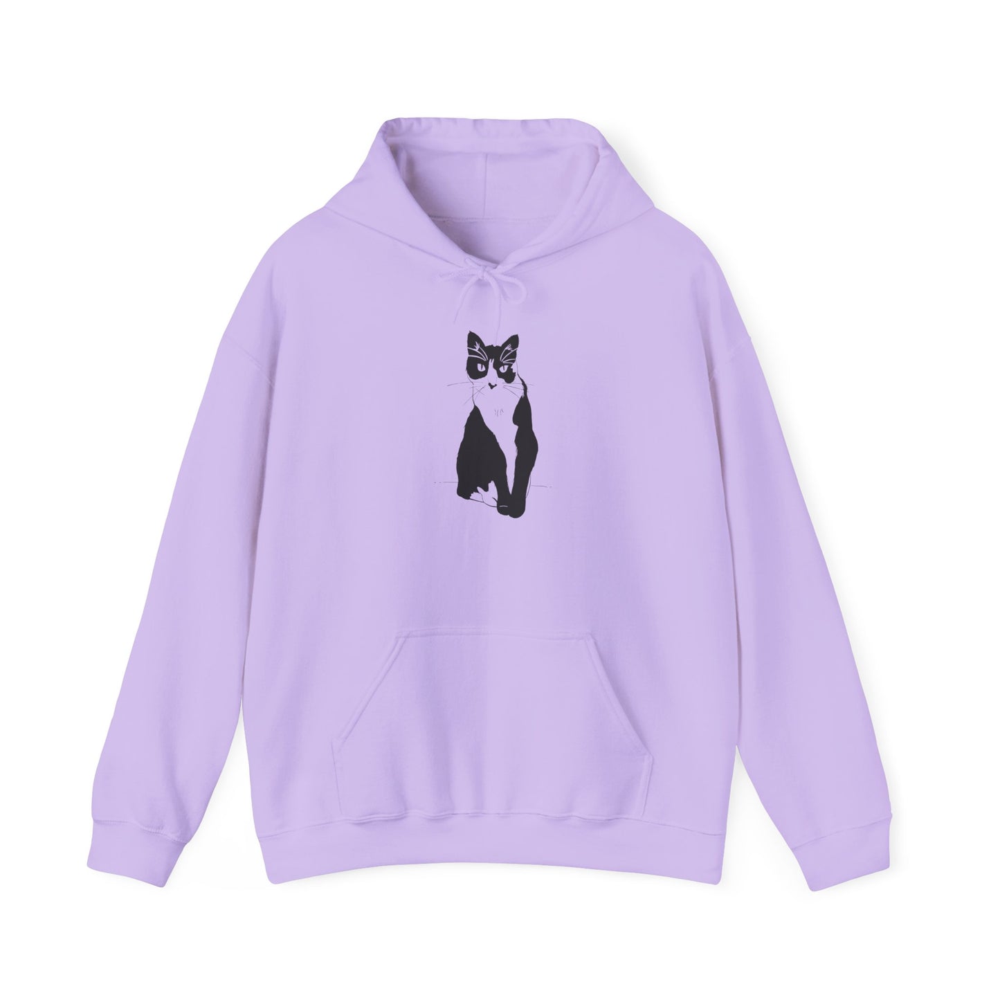 Cat Hoodie (Transparent Style Cat) - Cat Drawing Hooded Sweatshirt