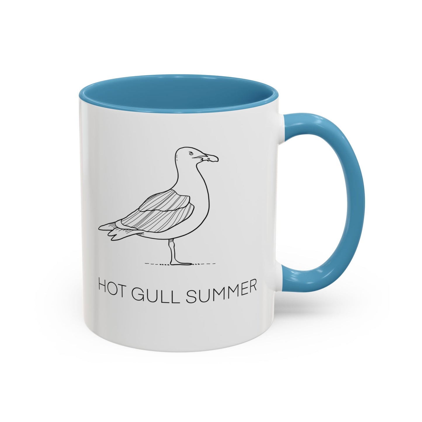 Hot Gull Summer Seagull Accent Mug