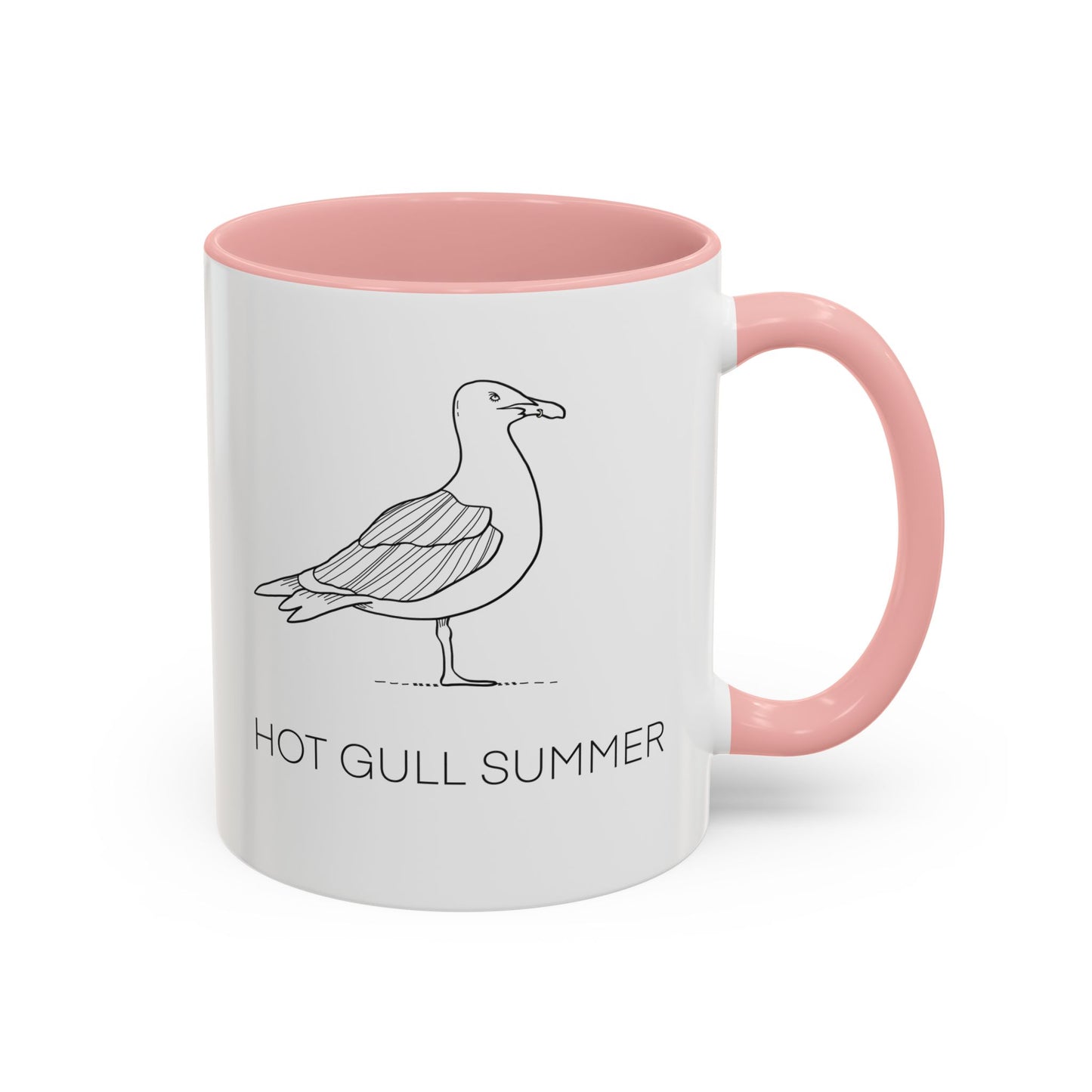 Hot Gull Summer Seagull Accent Mug