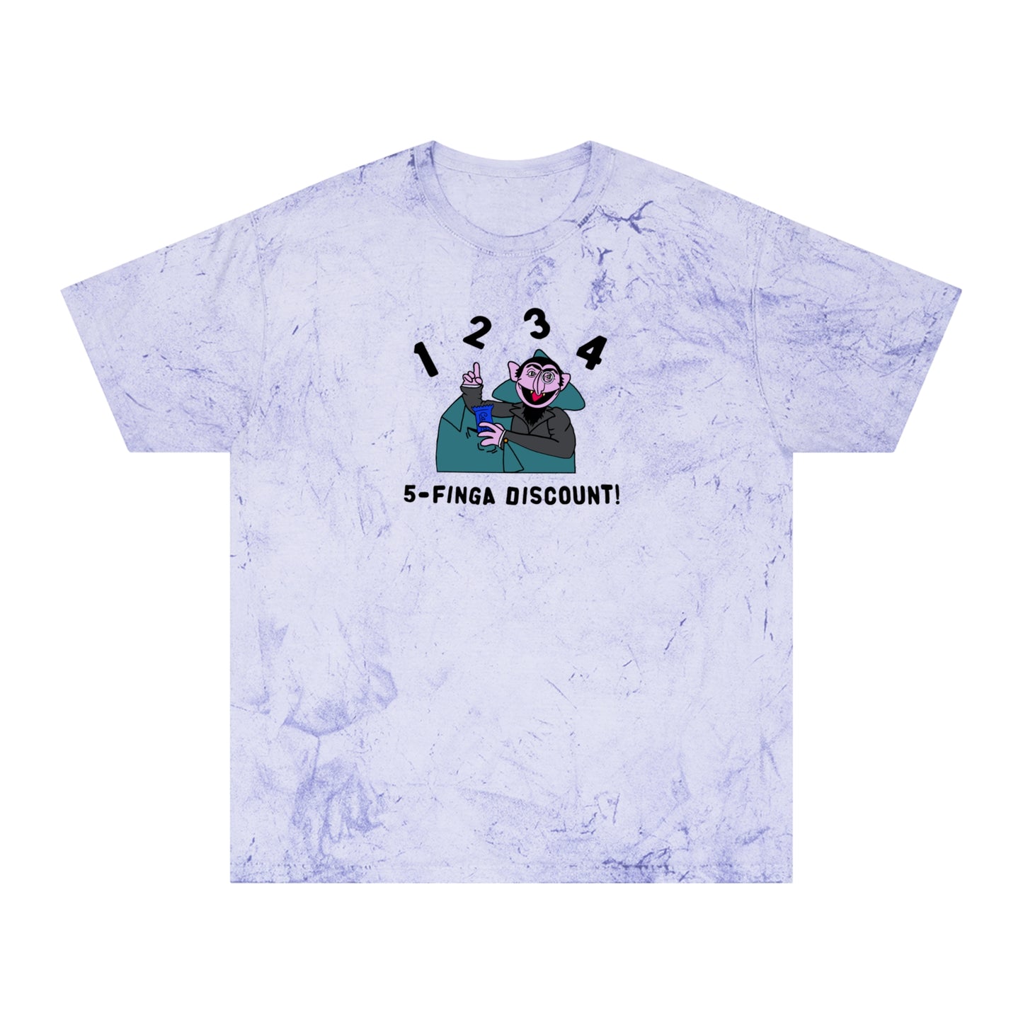 Five Finger Discount Color Blast Tee - Sesame Street The Count Parody Shirt