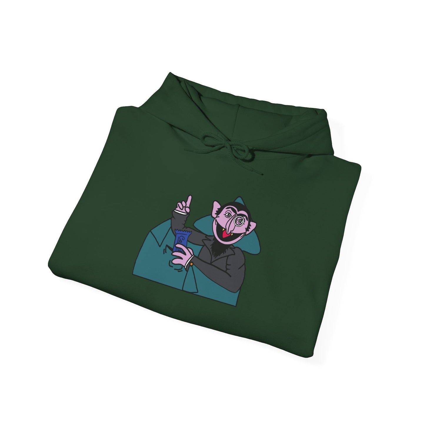 The Count Stealing Candy Hoodie - Sesame Street The Count Parody Hooded Sweatshirt