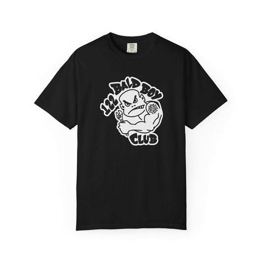 IATSE 122 Bald Boy Club T-Shirt Front Design - San Diego IATSE Local 122 Bald Boy Club Shirt - Bad Boy Club Parody Tee