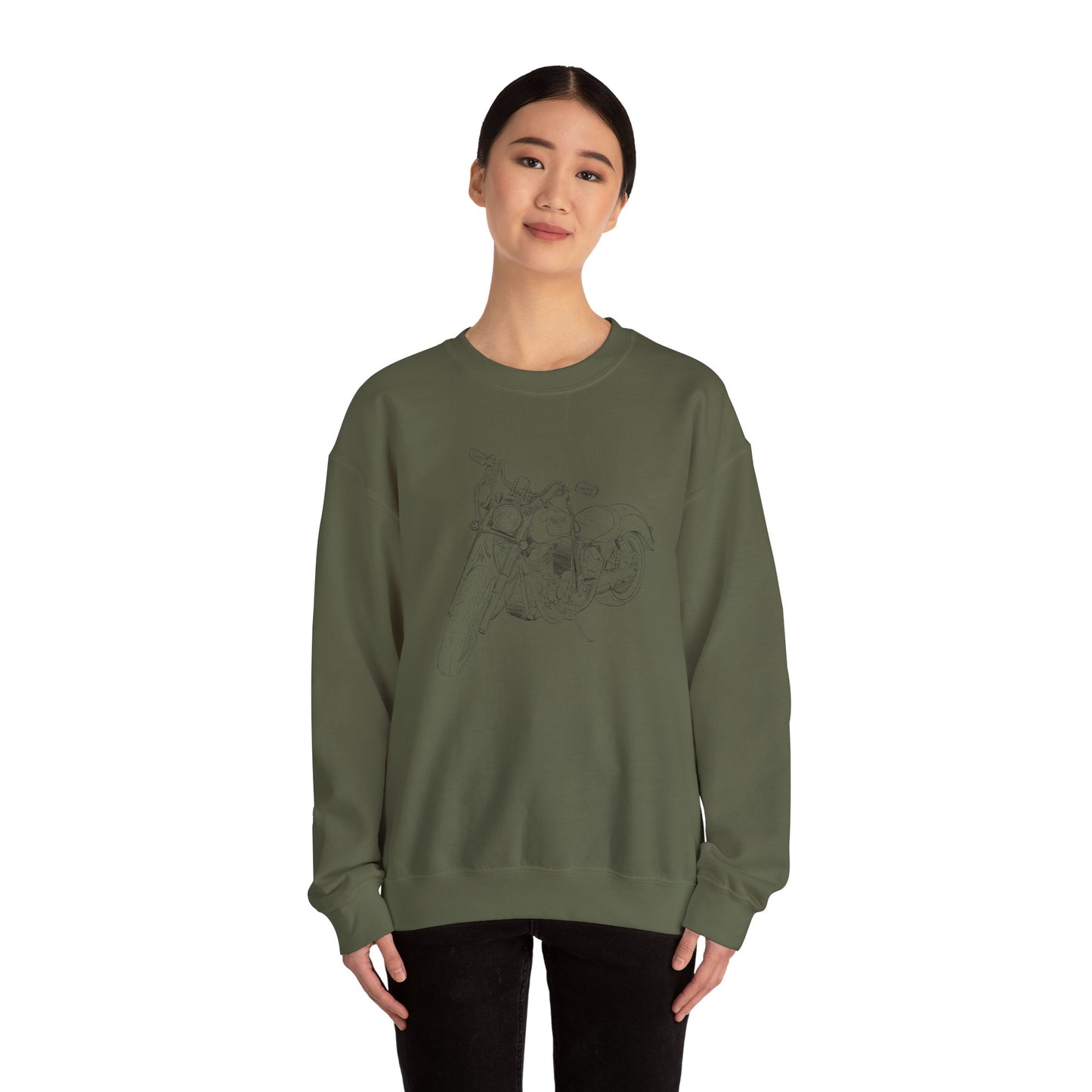 Motorcycle Drawing Sweatshirt