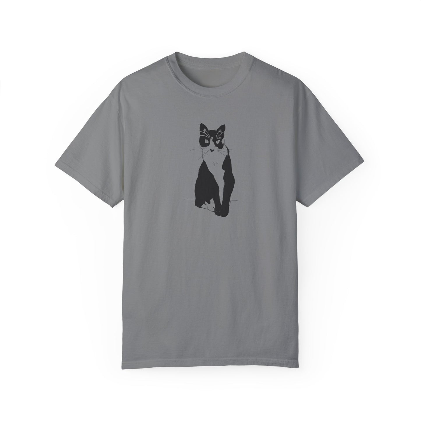 Cat Tee (Transparent Style Cat) - Cat Drawing Shirt