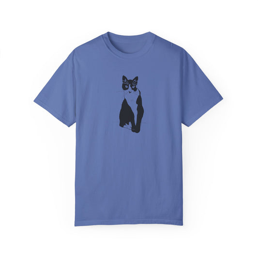 Cat Tee (Transparent Style Cat) - Cat Drawing Shirt