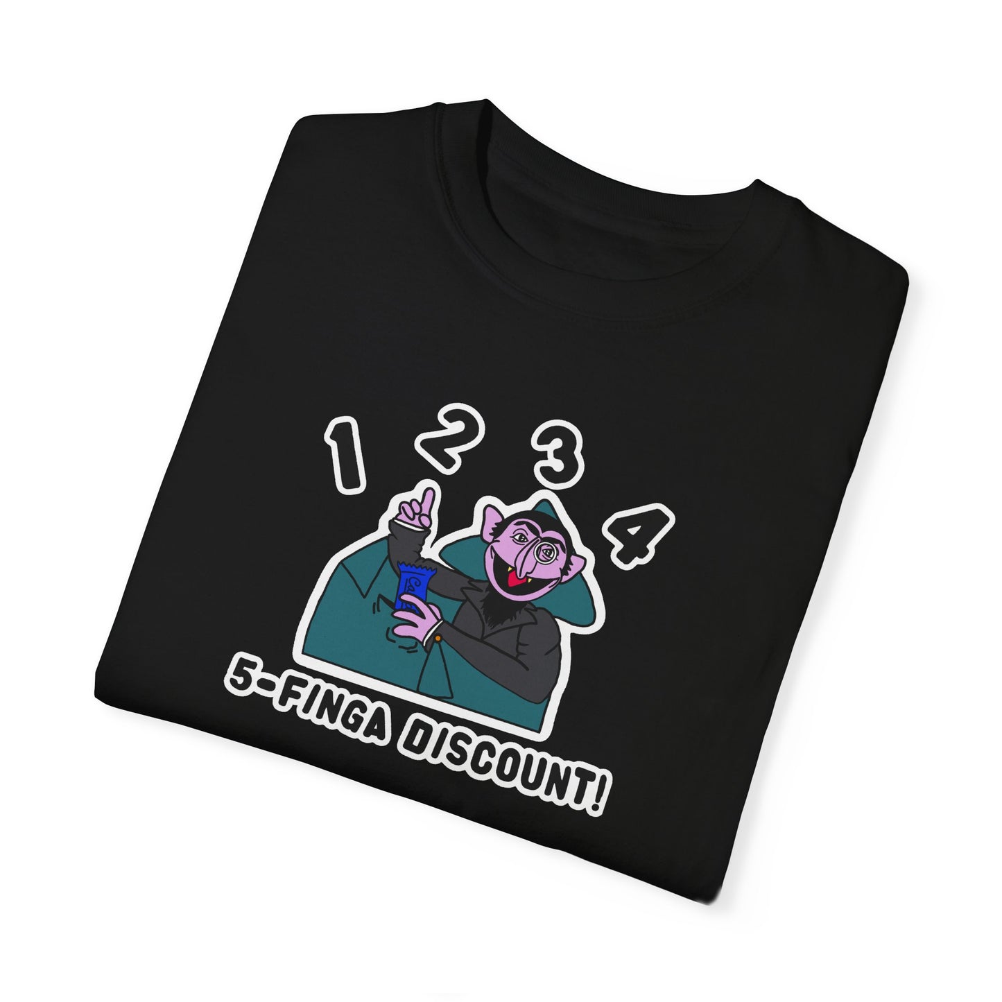 Five Finger Discount Tee - Sesame Street The Count Parody Shirt