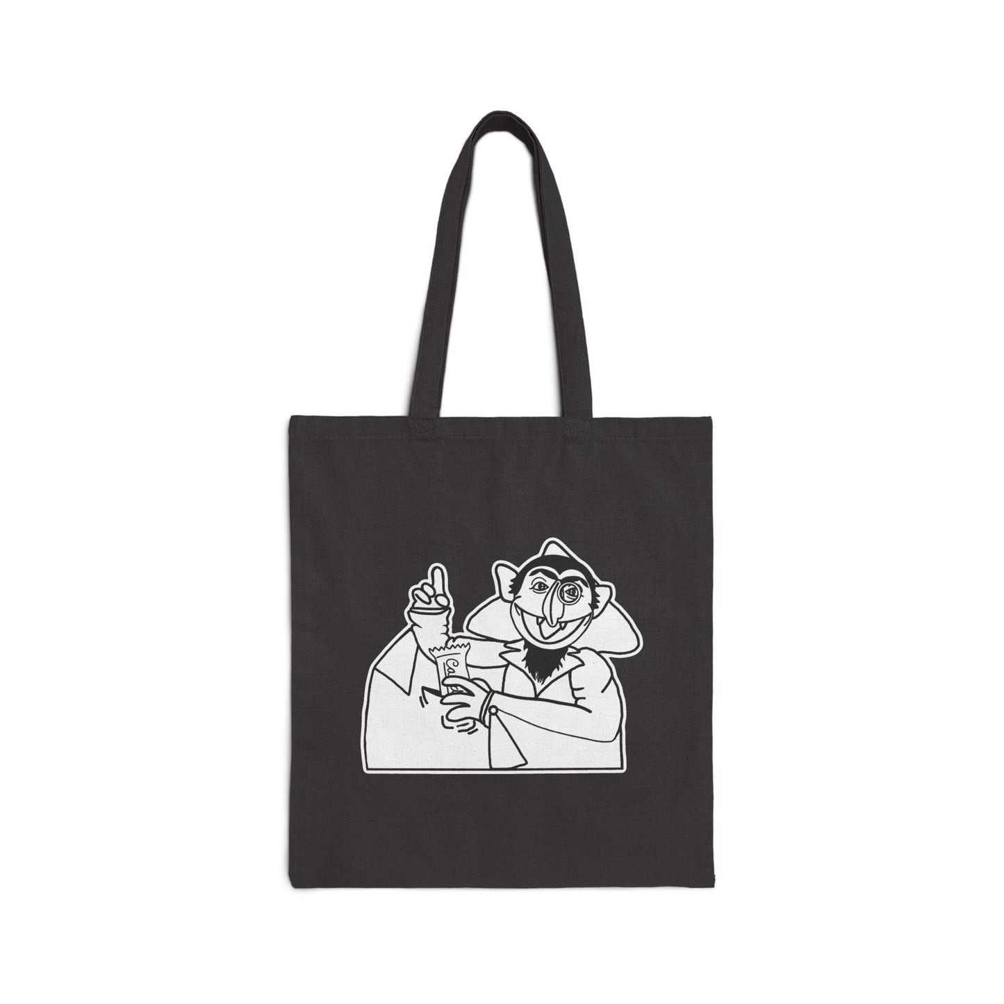 The Count Stealing Candy Outline Tote Bag - Sesame Street The Count Parody Bag