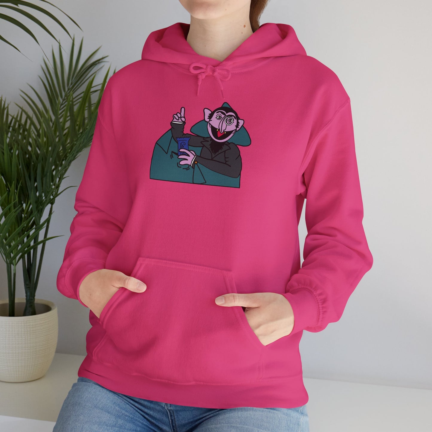 The Count Stealing Candy Hoodie - Sesame Street The Count Parody Hooded Sweatshirt