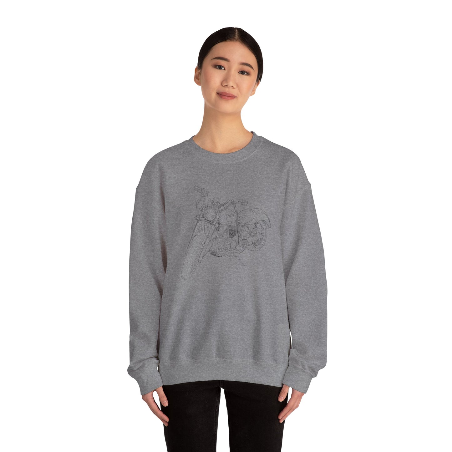 Motorcycle Drawing Sweatshirt