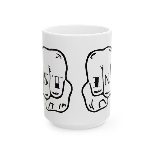 Austin Texas Knuckle Tats Tattooed Fists Mug