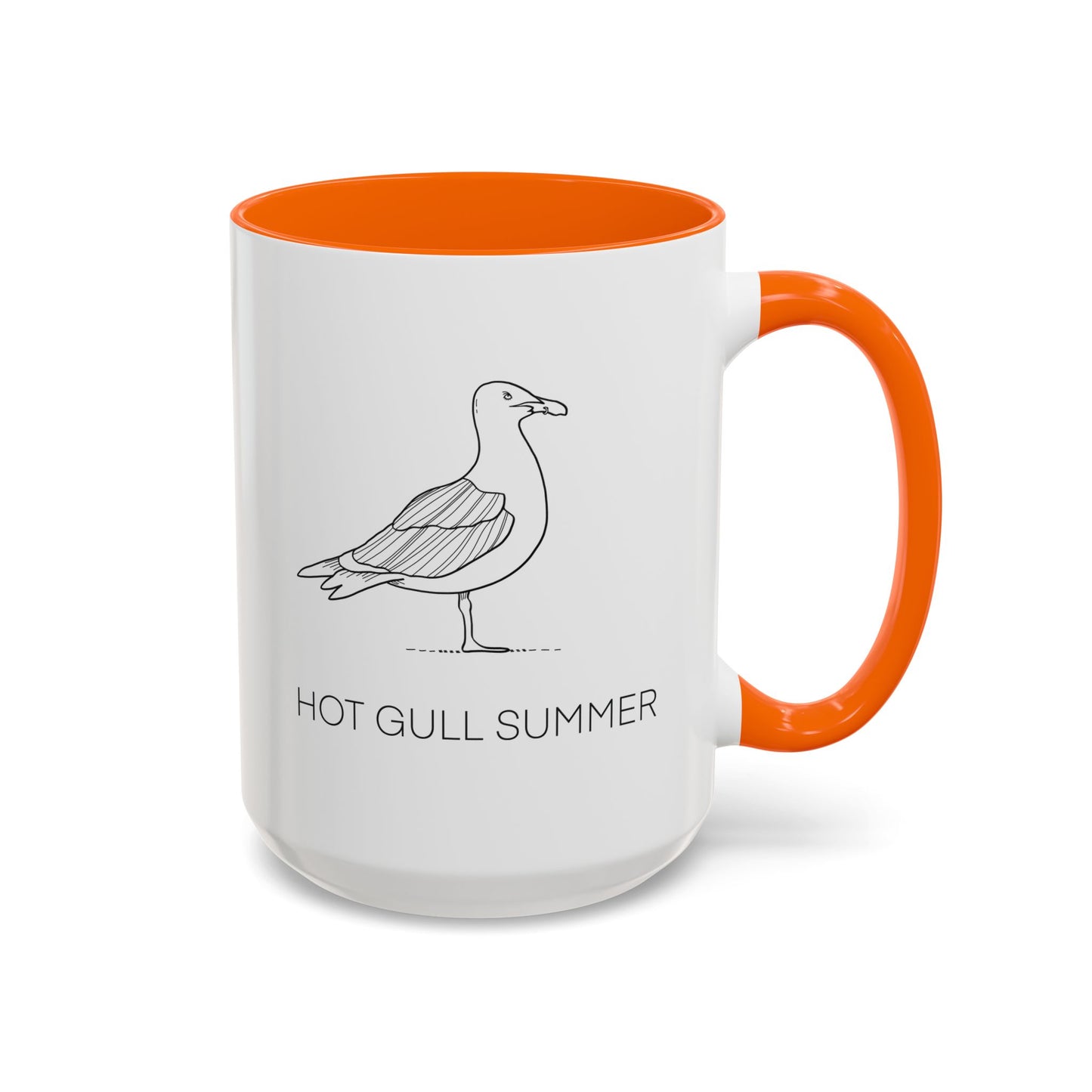 Hot Gull Summer Seagull Accent Mug