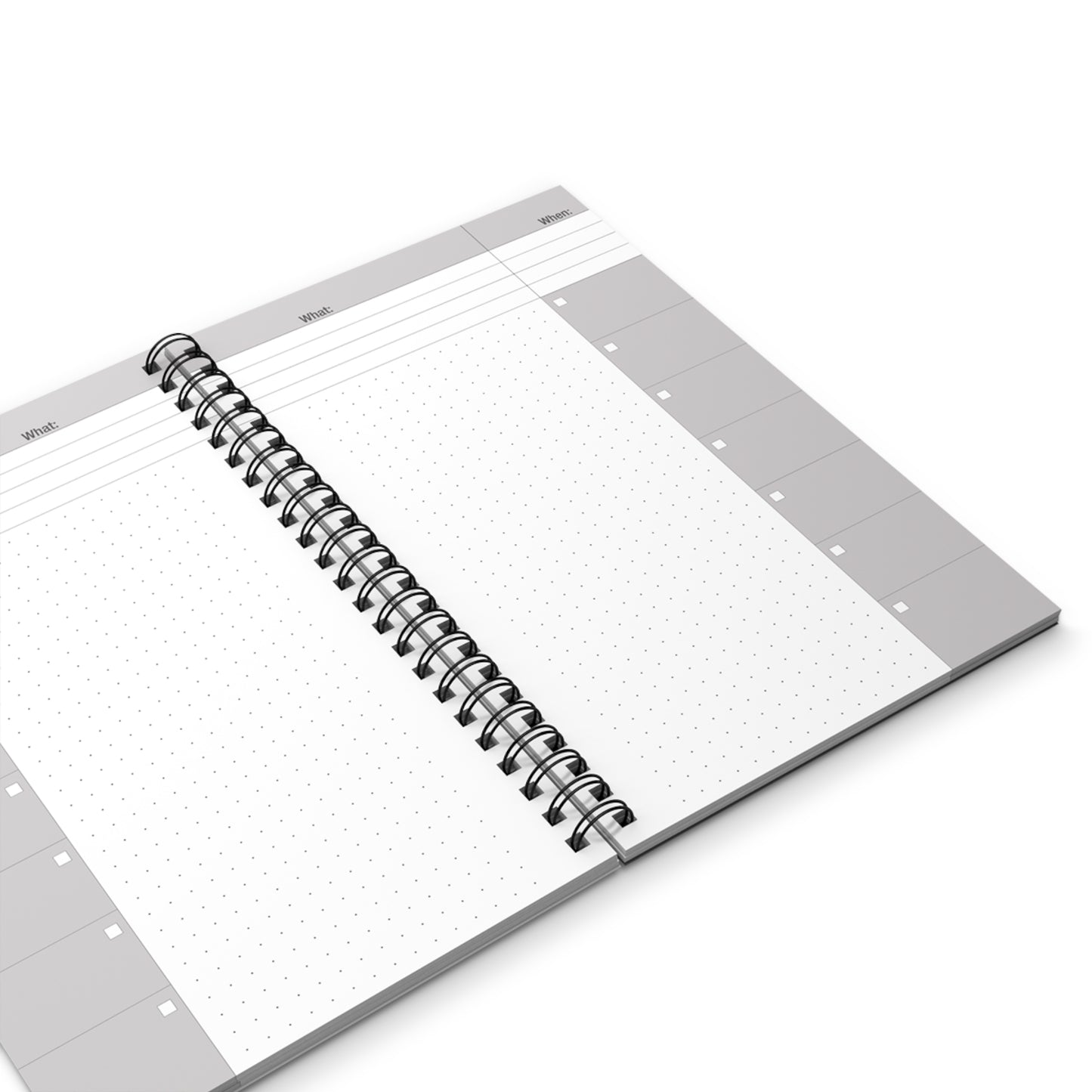 Cattitude Notebook in Pink (Sticker Style Cat with Black Writing) - Cat Spiral Notebook