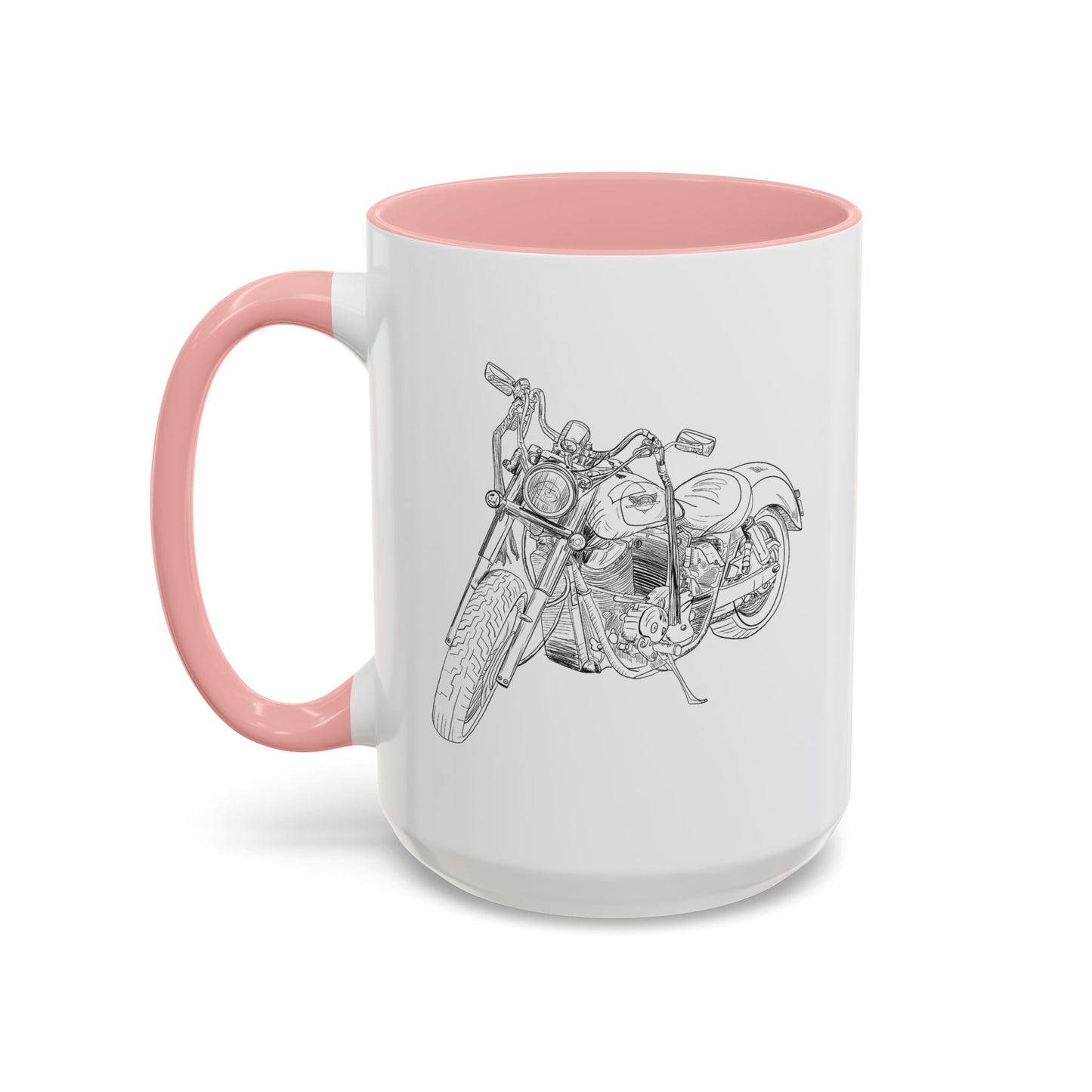 Motorcycle Drawing Accent Mug