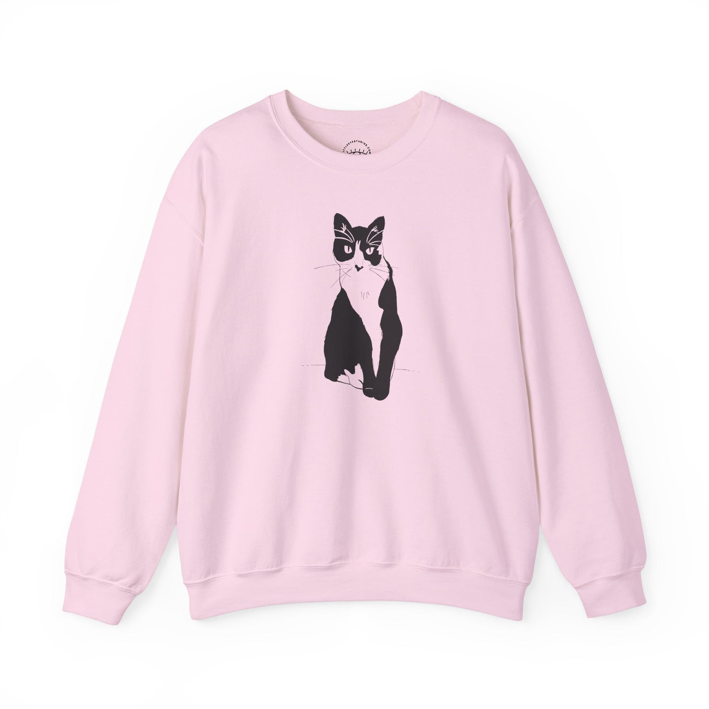 Cat Sweatshirt (Transparent Style Cat) - Cat Drawing Sweatshirt