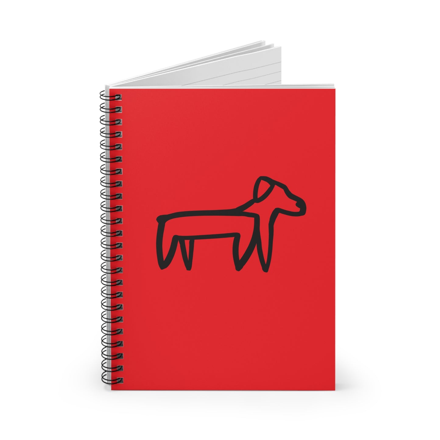 Red Dog Spiral Notebook
