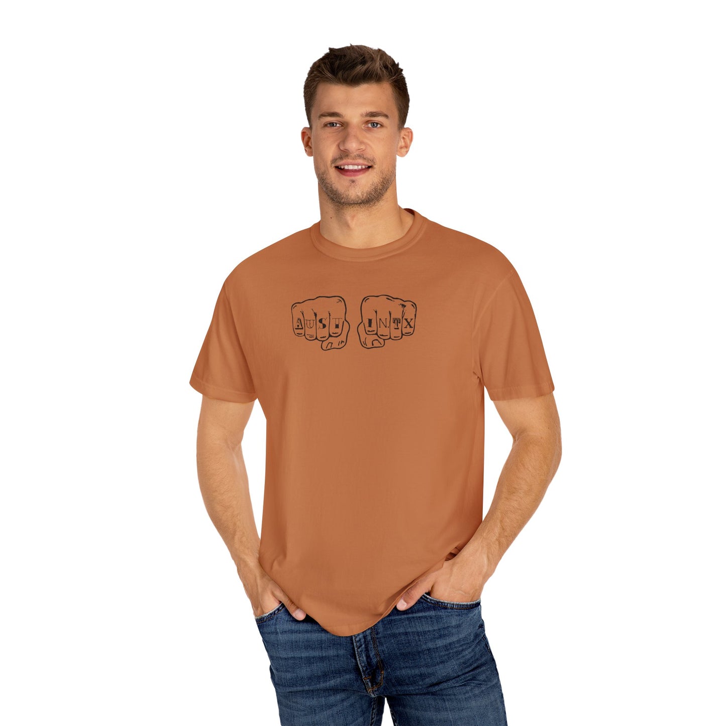 Austin Knuckle Tats - Tattooed Fists Tee