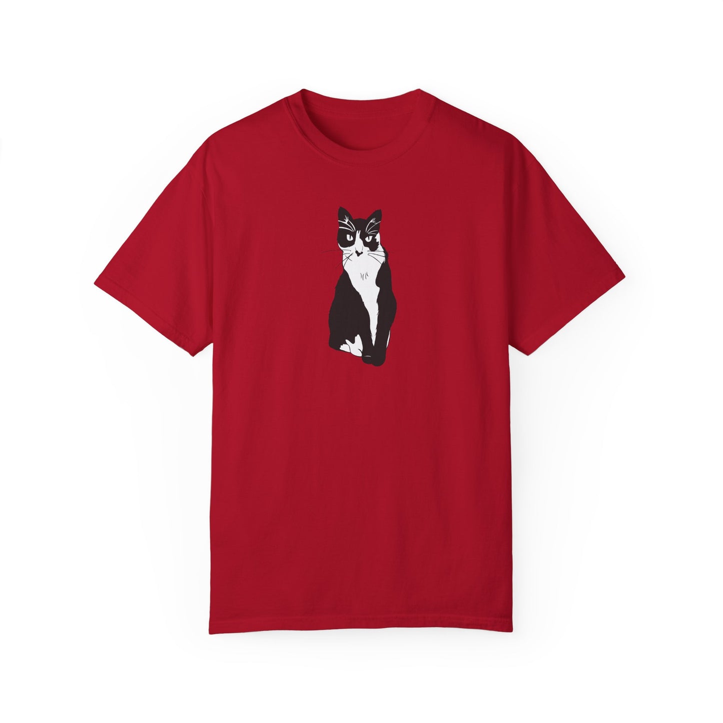Cat Tee (B&W Style Cat) - Cat Drawing Shirt