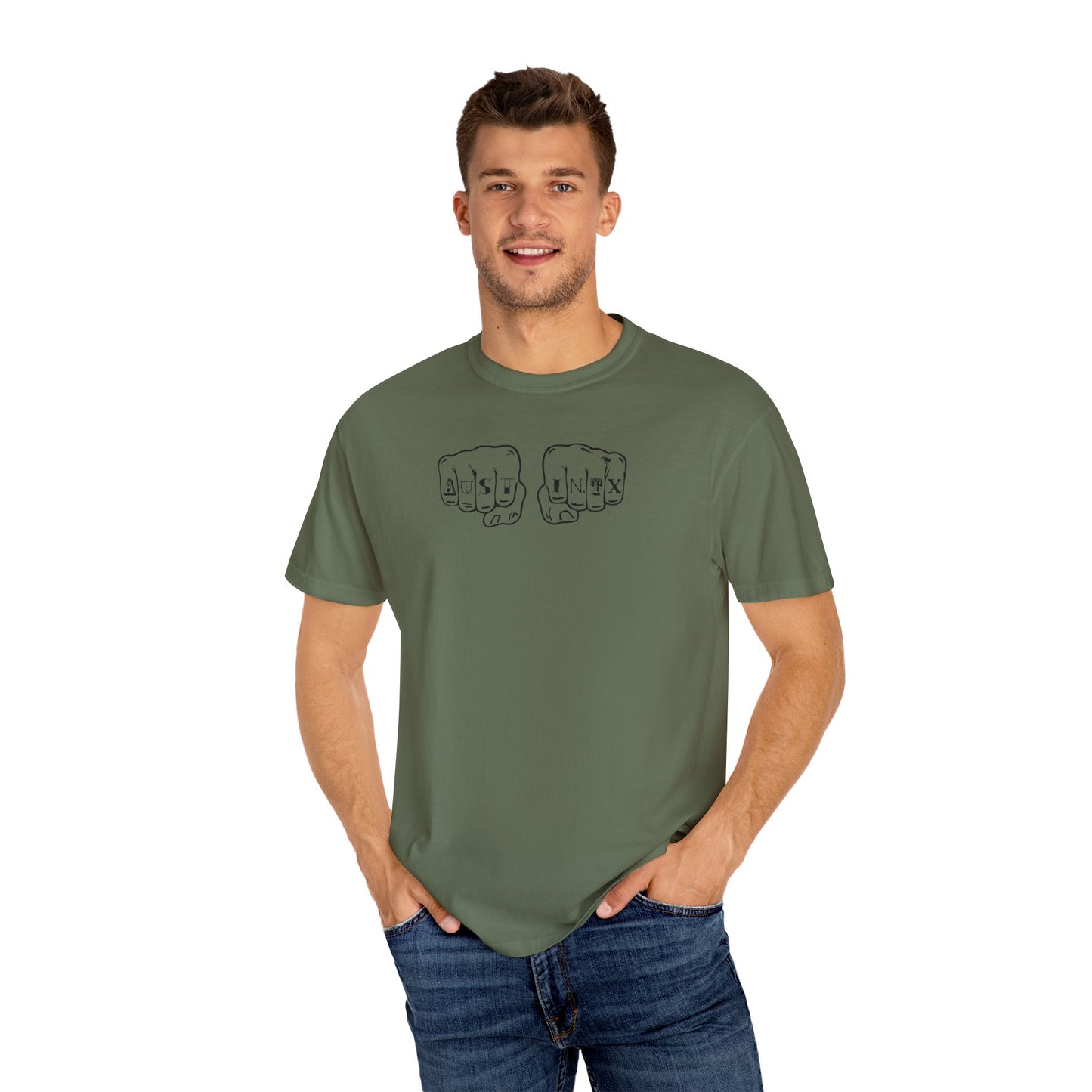 Austin Knuckle Tats - Tattooed Fists Tee