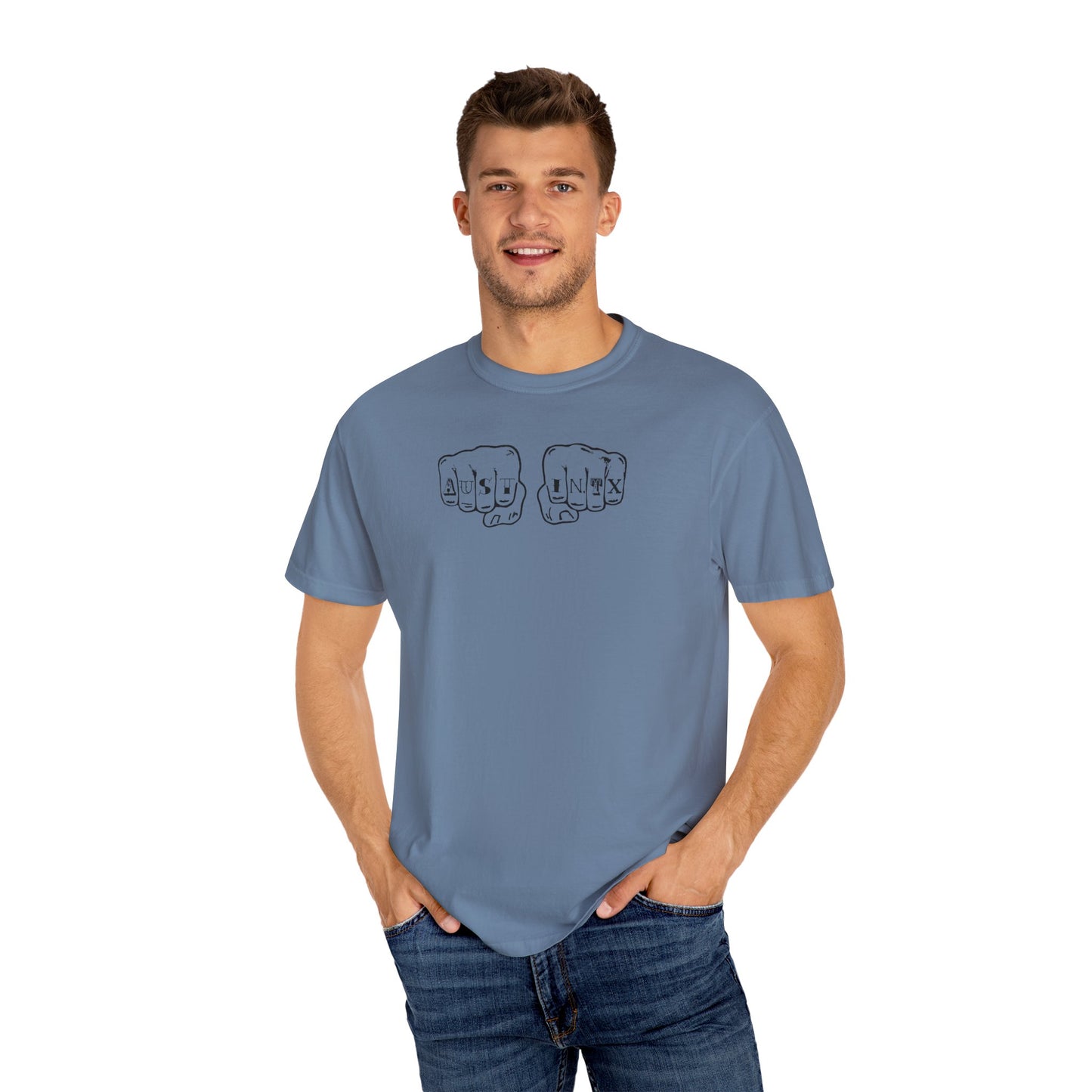 Austin Knuckle Tats - Tattooed Fists Tee