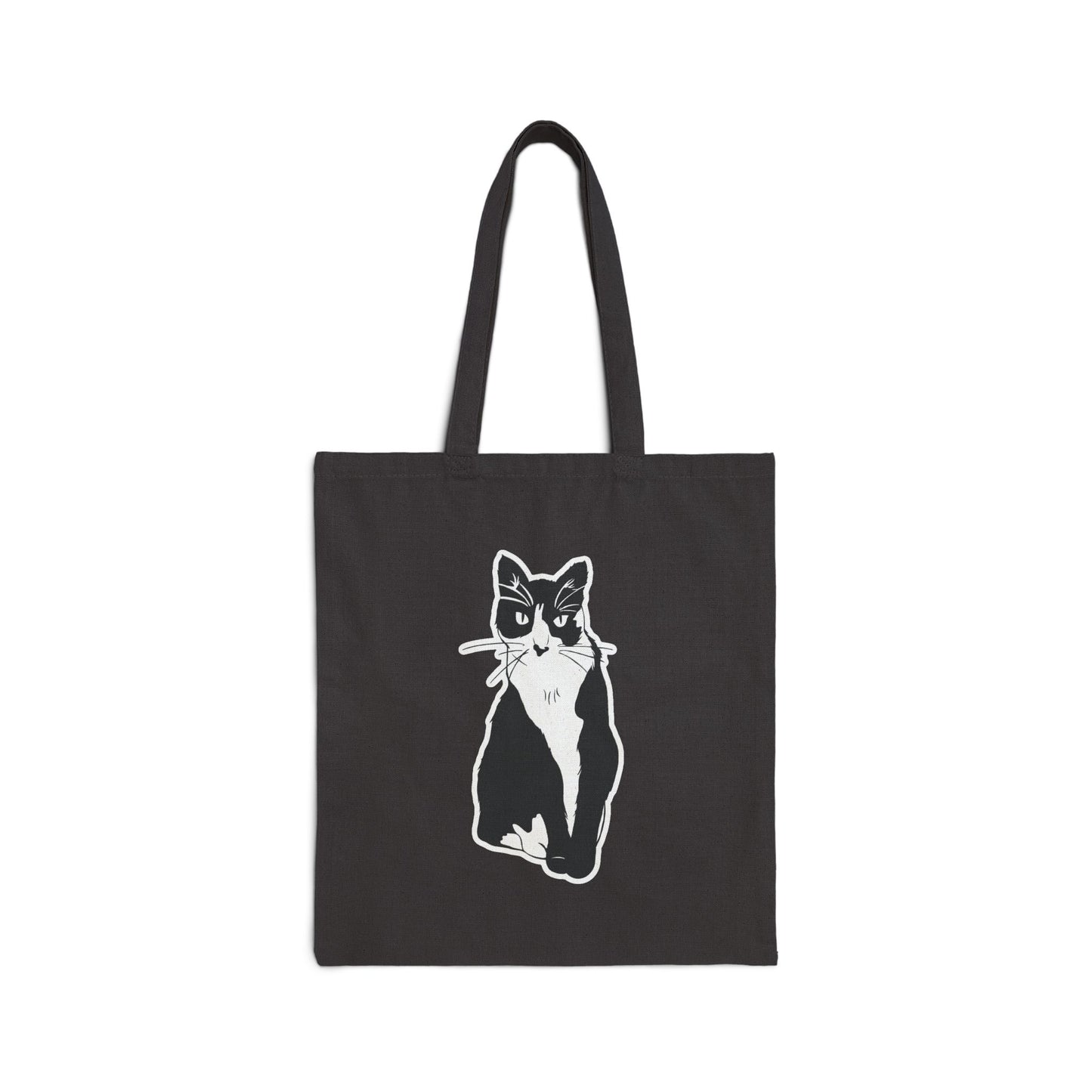 Cat Tote Bag (Sticker Style Cat) - Cat Drawing Bag
