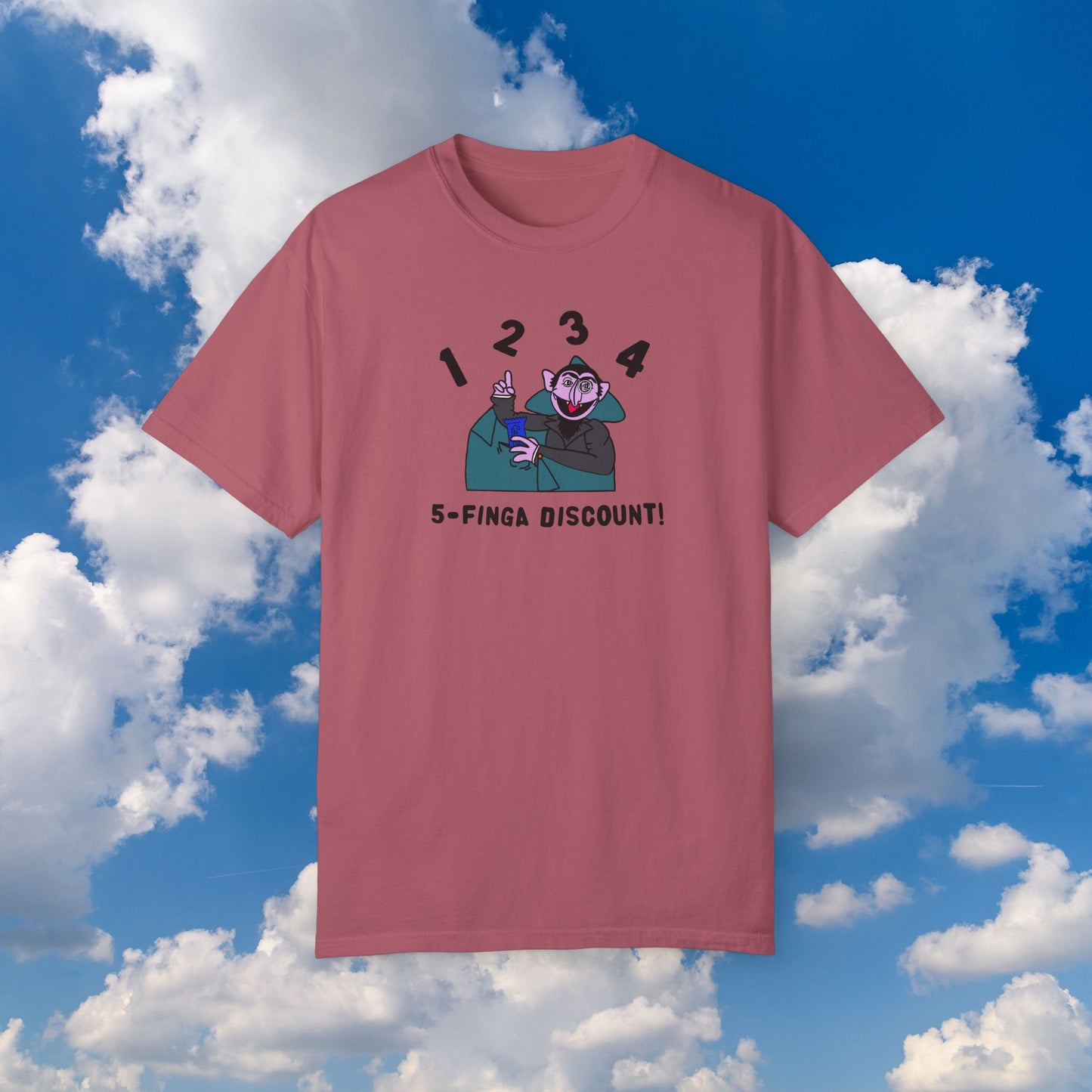 Five Finger Discount Tee - Sesame Street The Count Parody Shirt