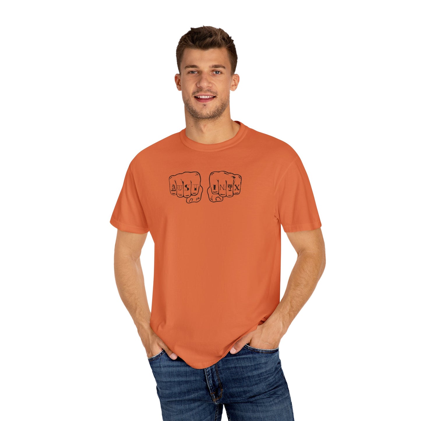 Austin Knuckle Tats - Tattooed Fists Tee