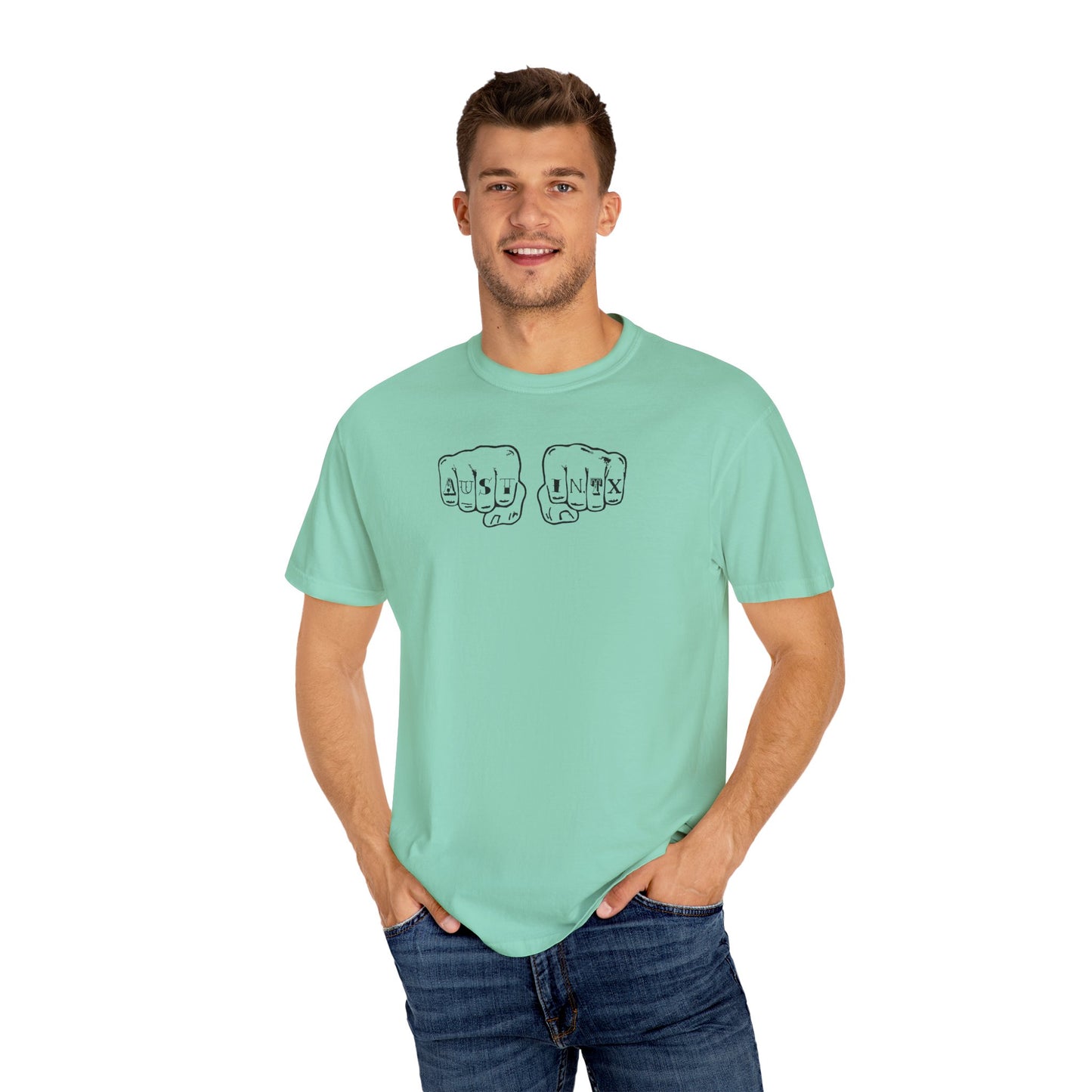 Austin Knuckle Tats - Tattooed Fists Tee