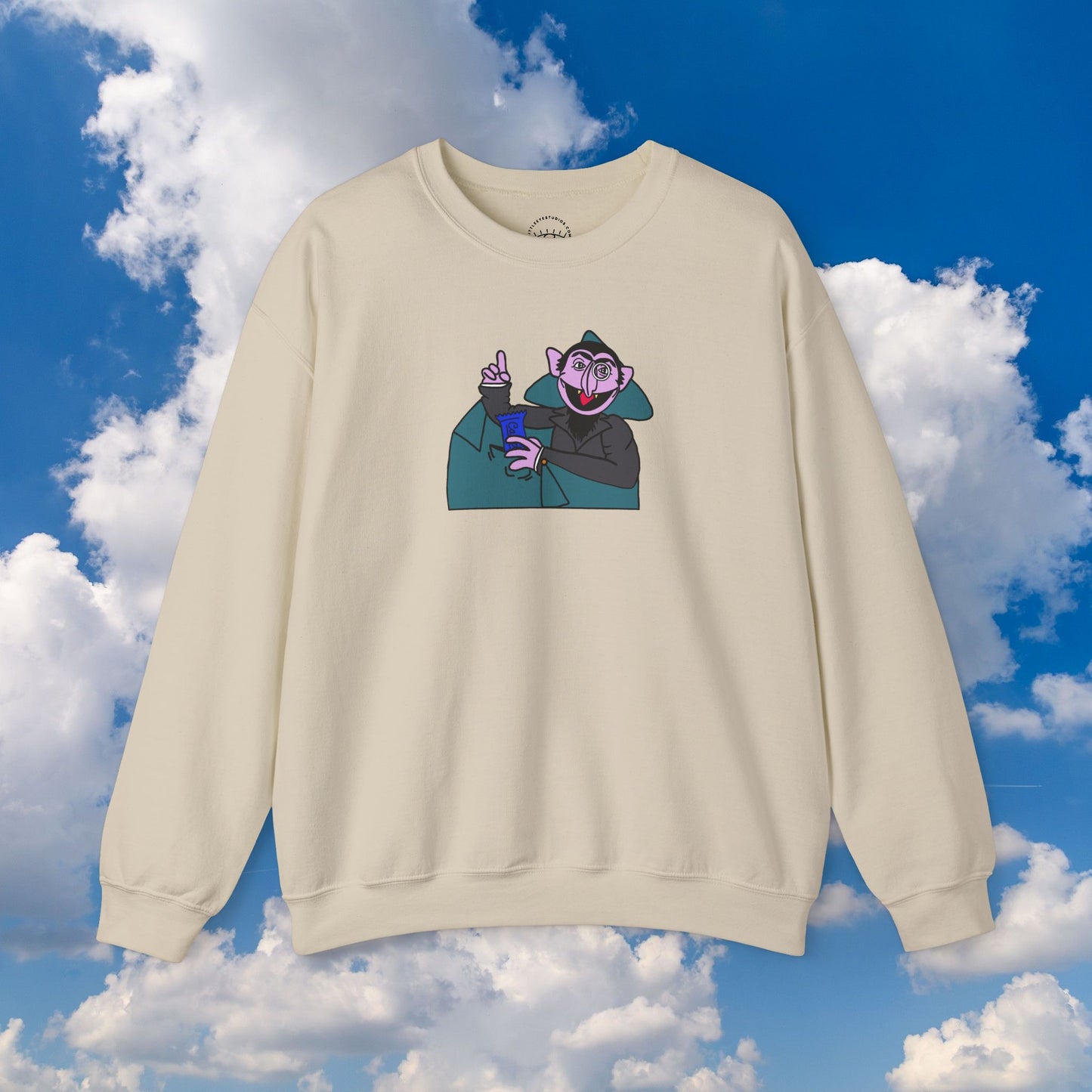 The Count Stealing Candy Sweatshirt - Sesame Street The Count Parody Sweatshirt