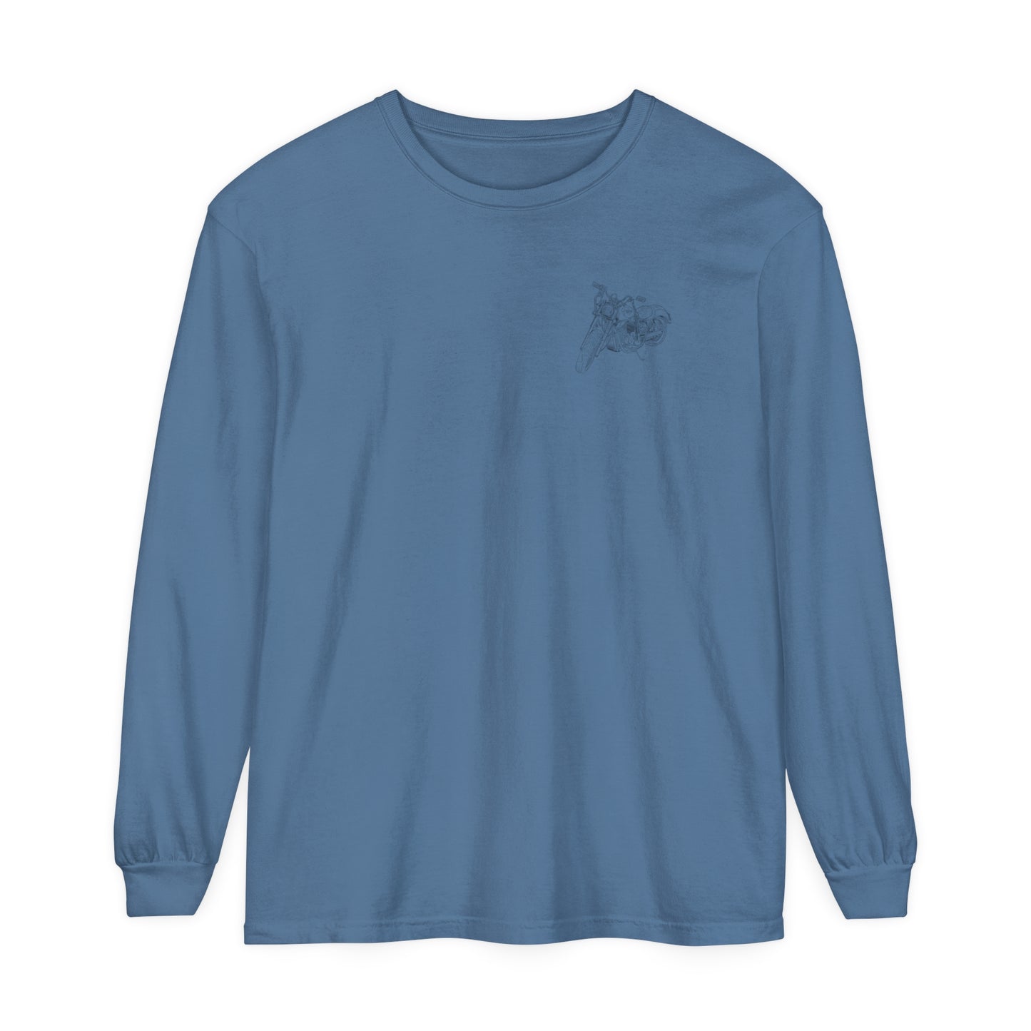 Ride Me Motorcycle Long Sleeve Tee Back Design