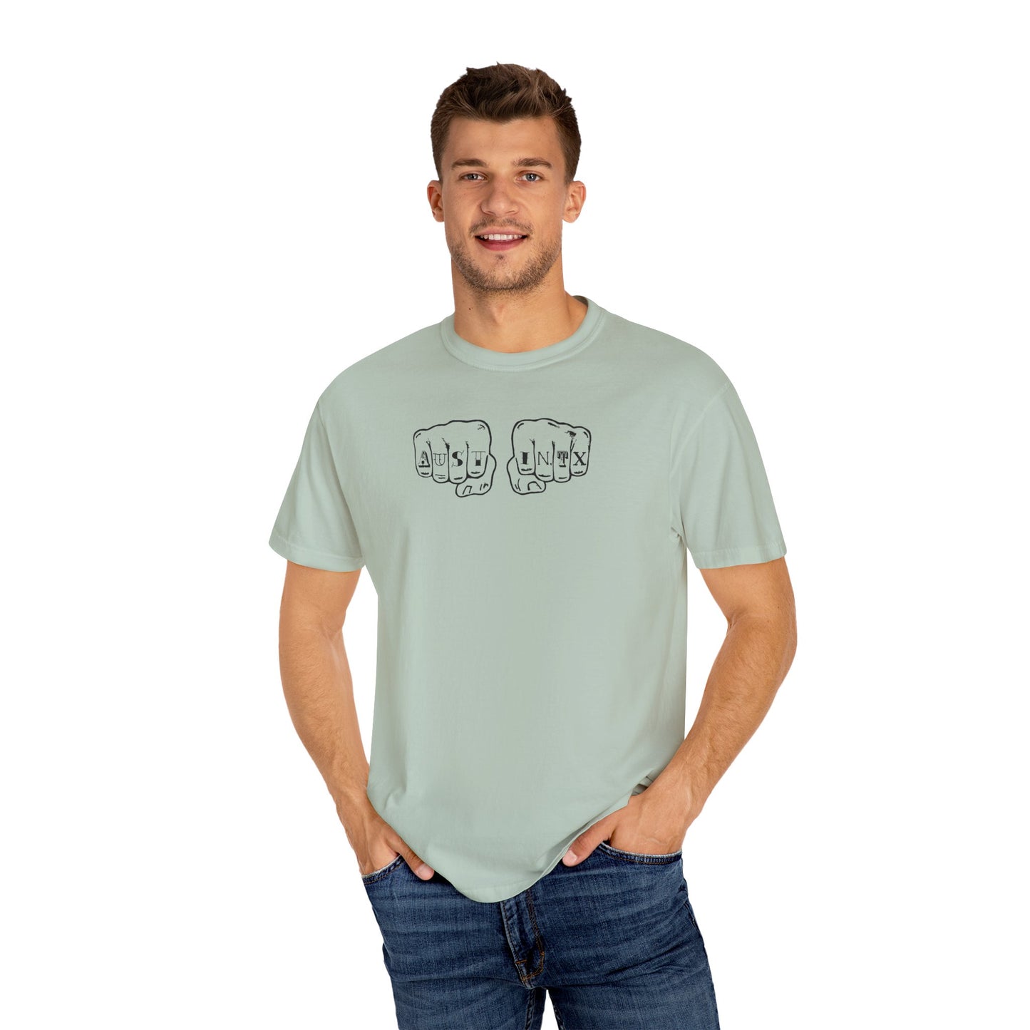 Austin Knuckle Tats - Tattooed Fists Tee