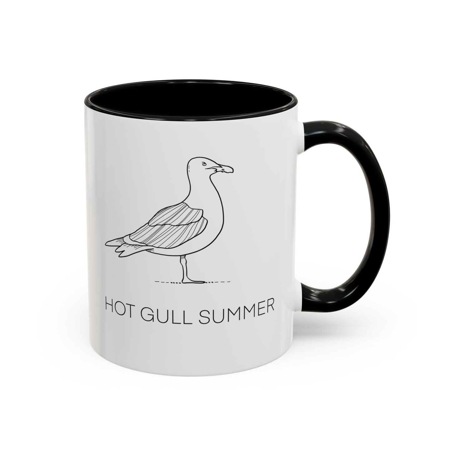 Hot Gull Summer Seagull Accent Mug