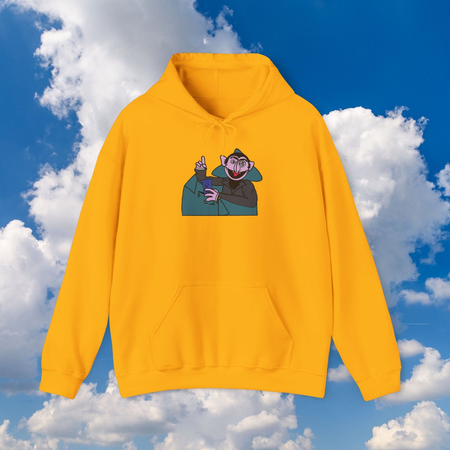 The Count Stealing Candy Hoodie - Sesame Street The Count Parody Hooded Sweatshirt