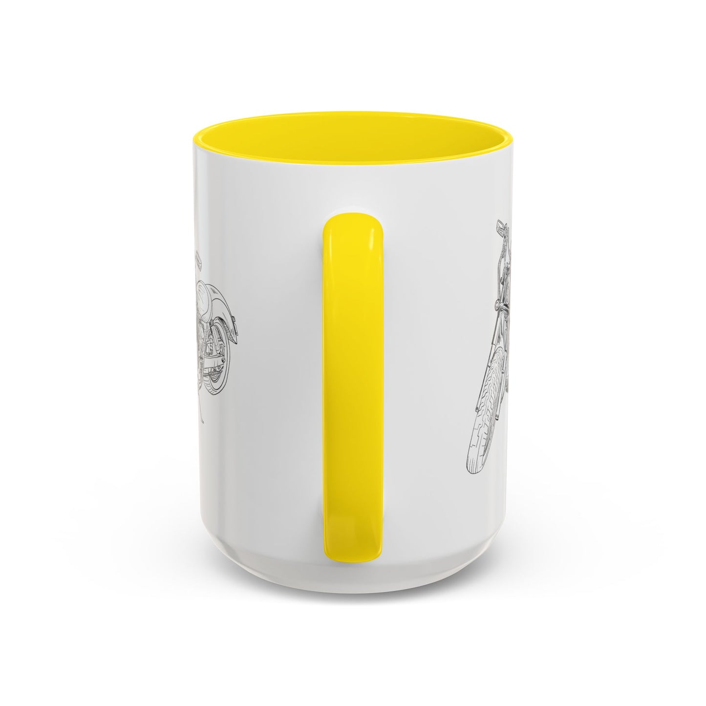 Motorcycle Drawing Accent Mug