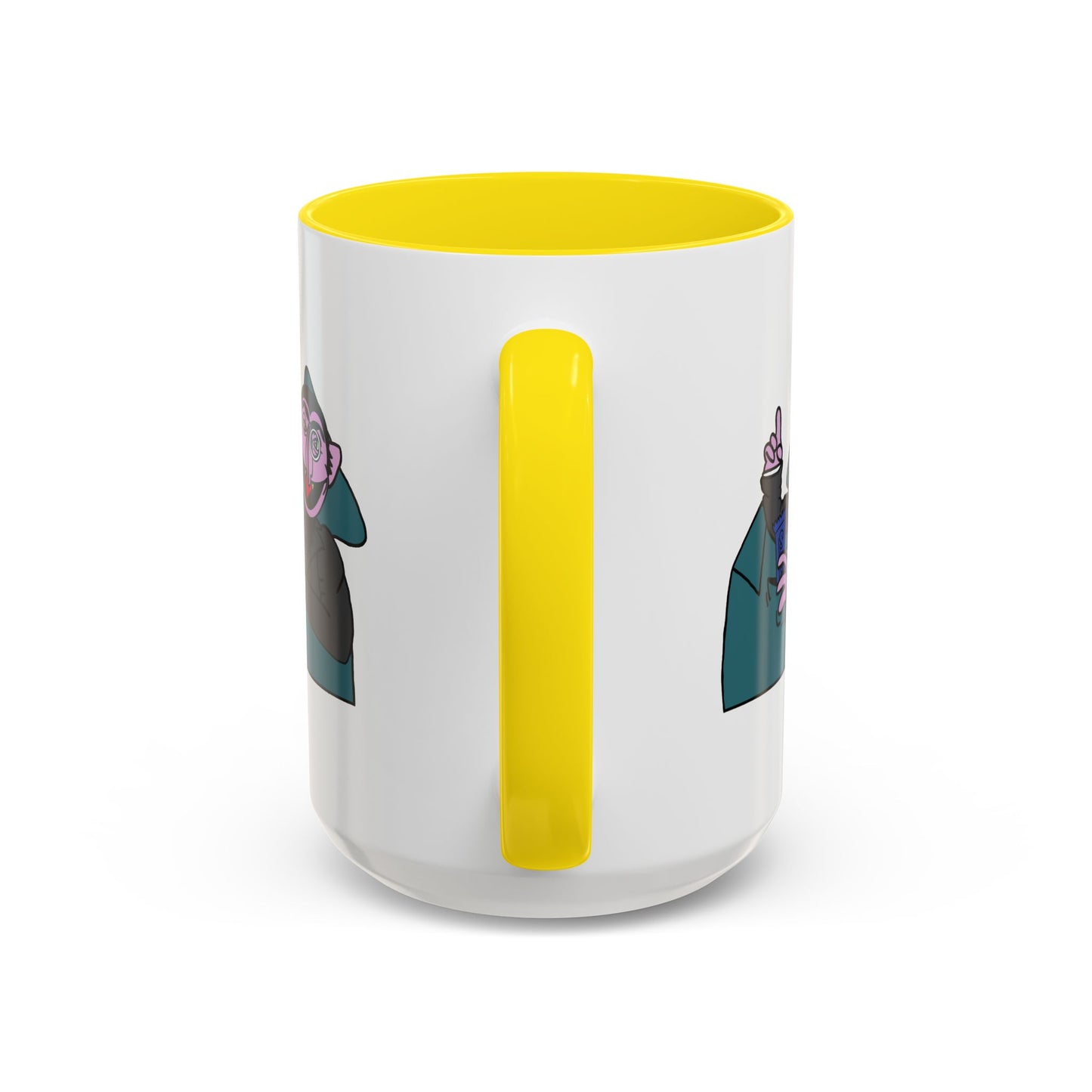 The Count Stealing Candy Accent Mug - Sesame Street The Count Parody Coffee Mug