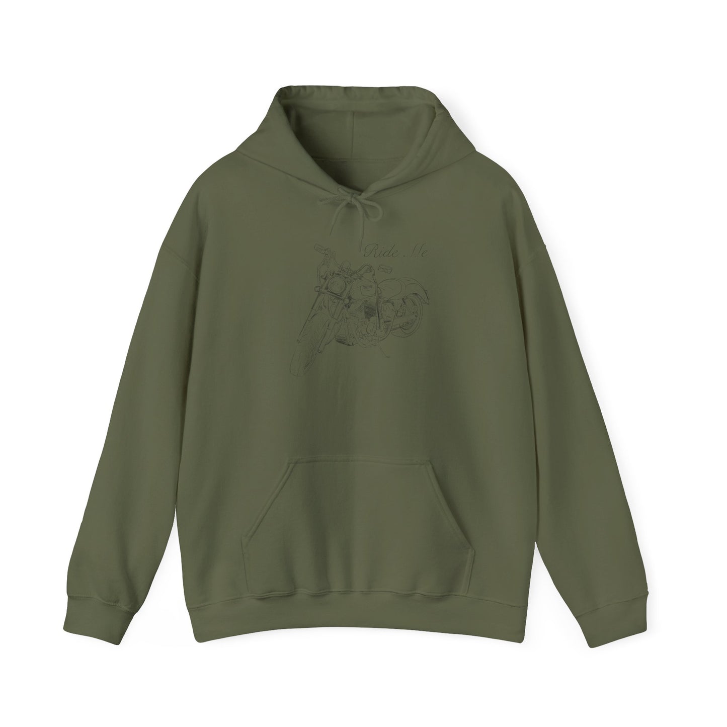 Ride Me Harley Motorcycle Drawing Hoodie Sweatshirt