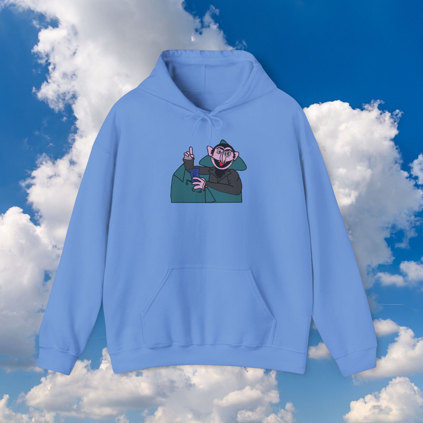 The Count Stealing Candy Hoodie - Sesame Street The Count Parody Hooded Sweatshirt