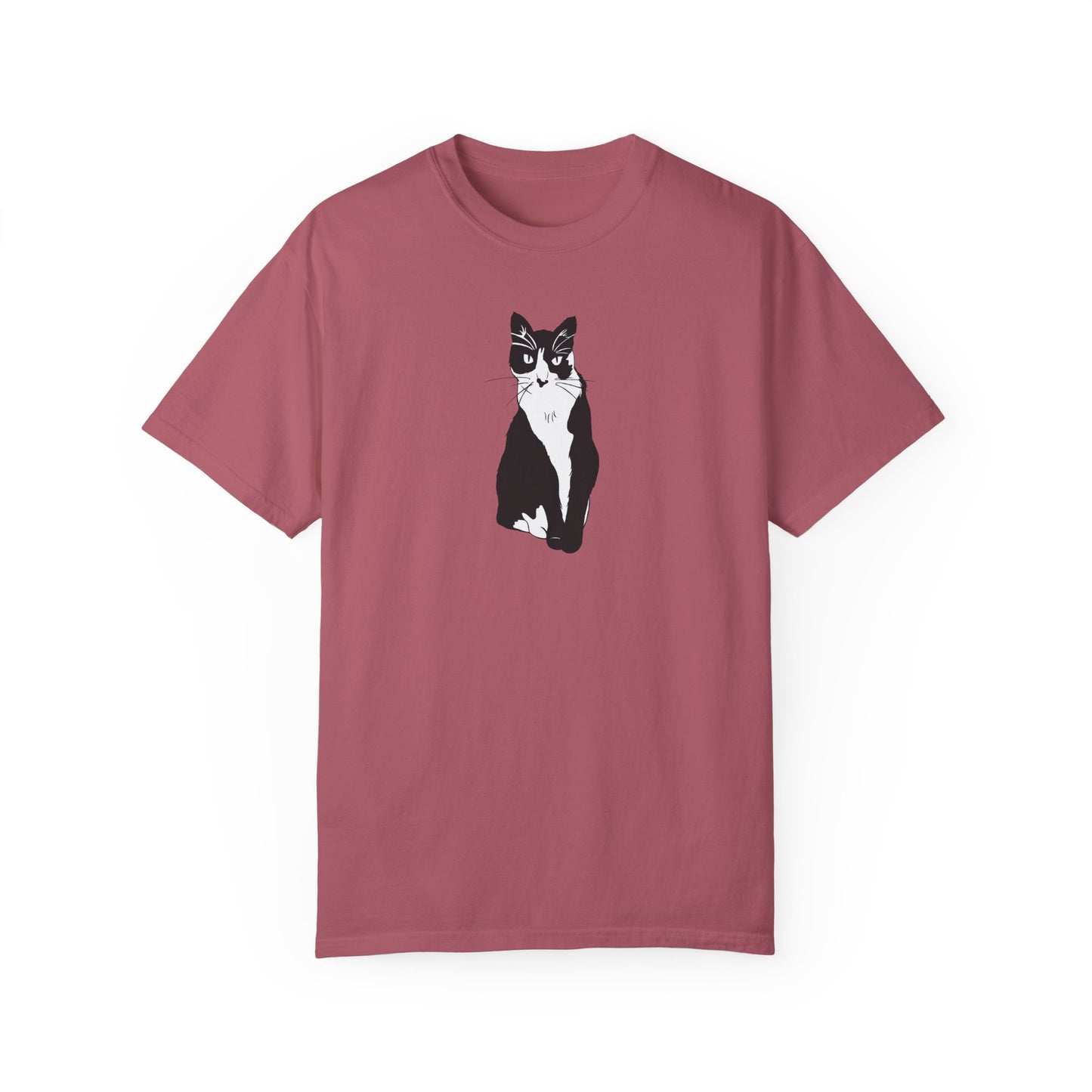 Cat Tee (B&W Style Cat) - Cat Drawing Shirt
