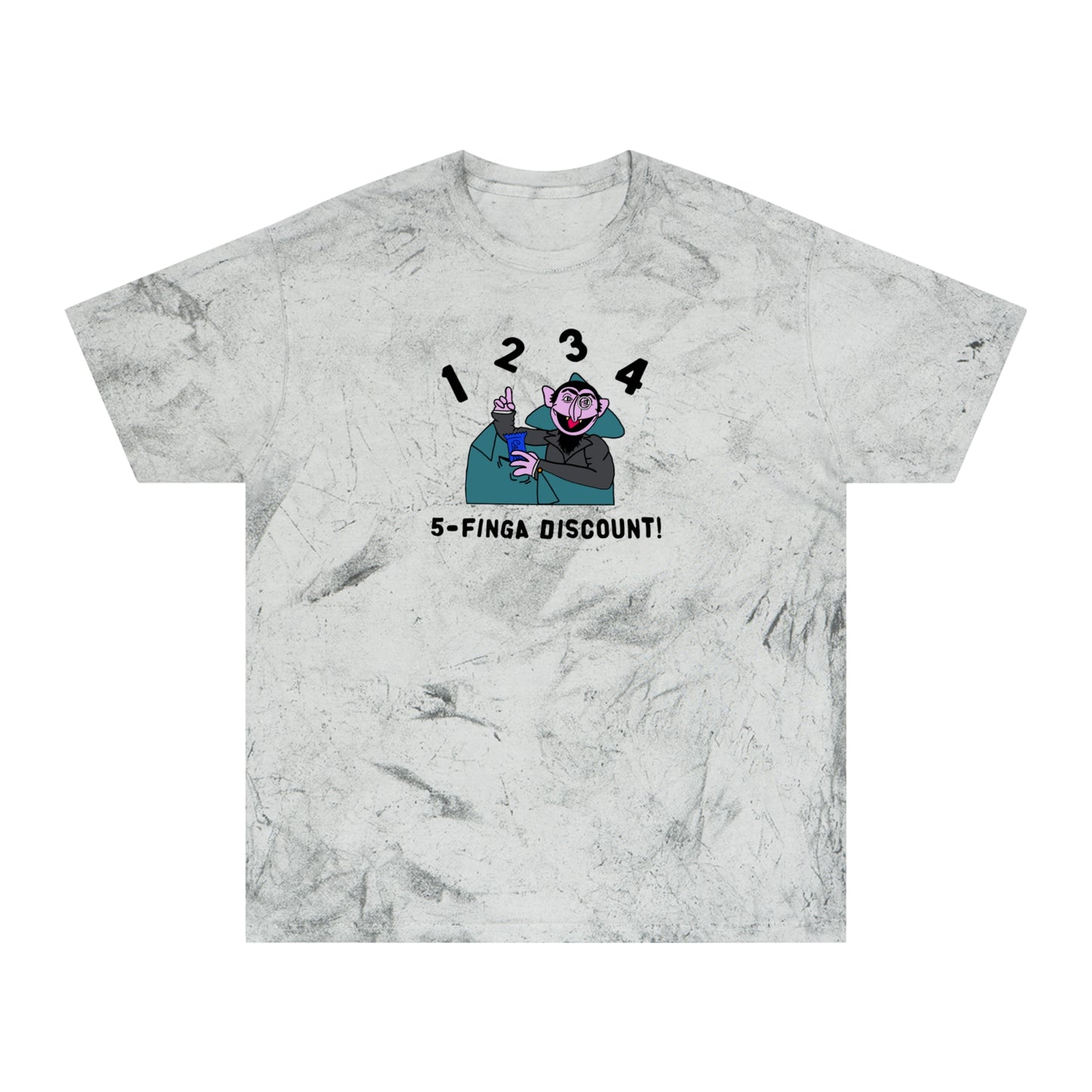 Five Finger Discount Color Blast Tee - Sesame Street The Count Parody Shirt