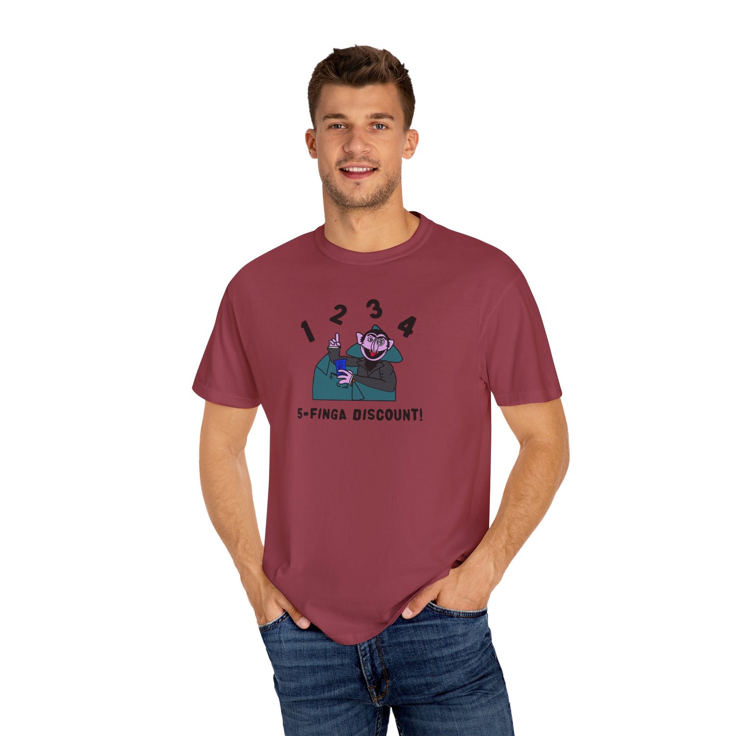 Five Finger Discount Tee - Sesame Street The Count Parody Shirt