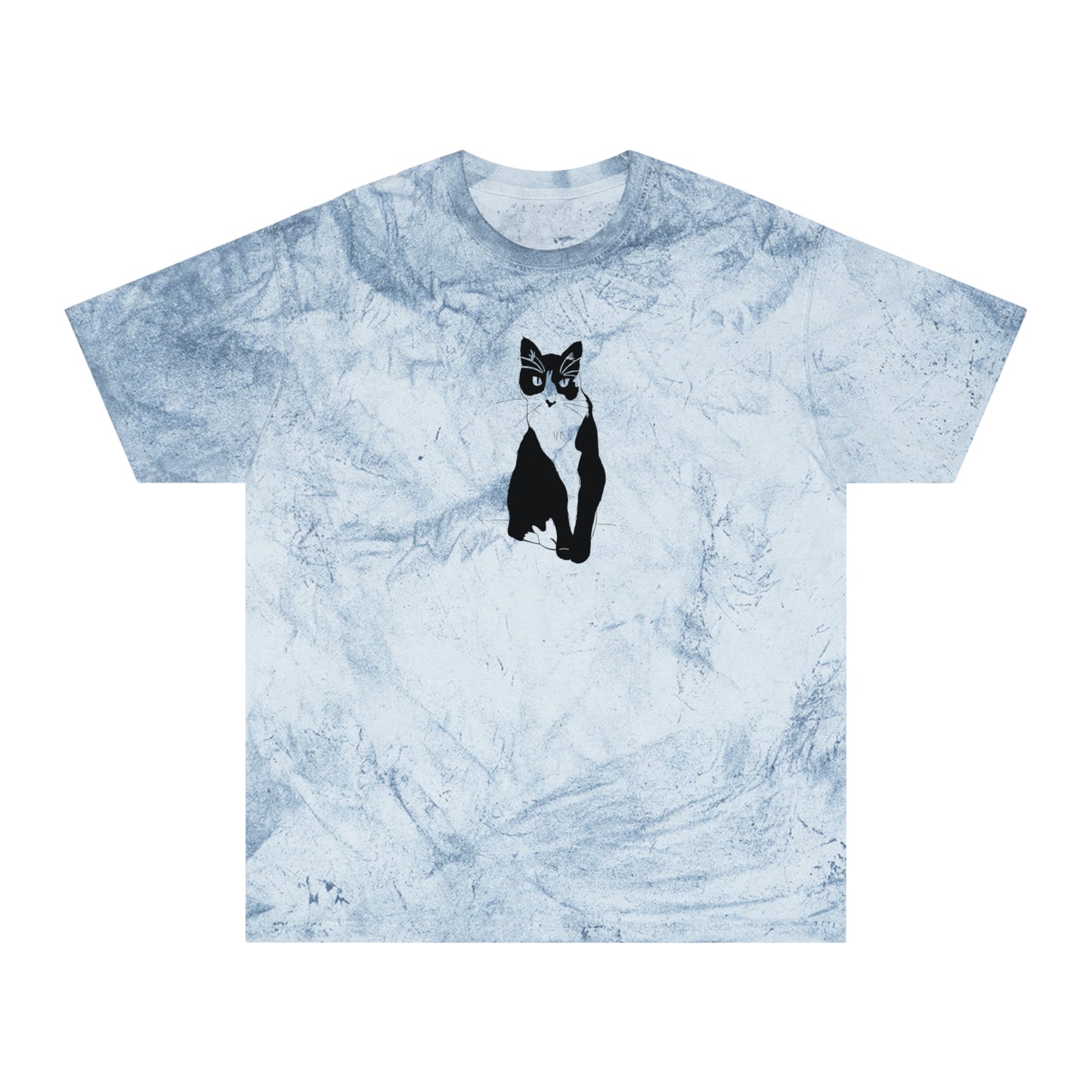 Cat Color Blast Tee (Transparent Style Cat) - Cat Drawing Shirt