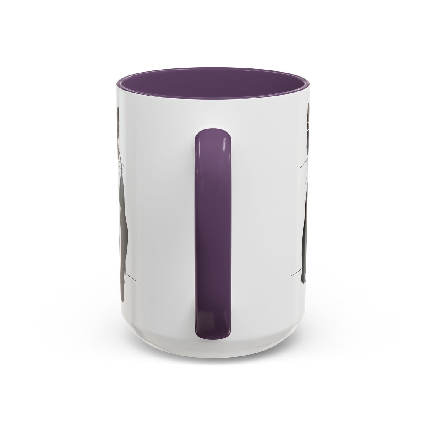Cat Mug (Transparent Style Cat) - Two Cats Accent Edition Cat Mug
