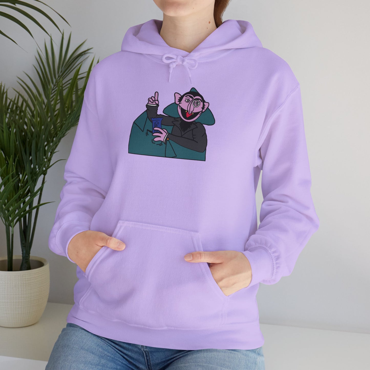 The Count Stealing Candy Hoodie - Sesame Street The Count Parody Hooded Sweatshirt