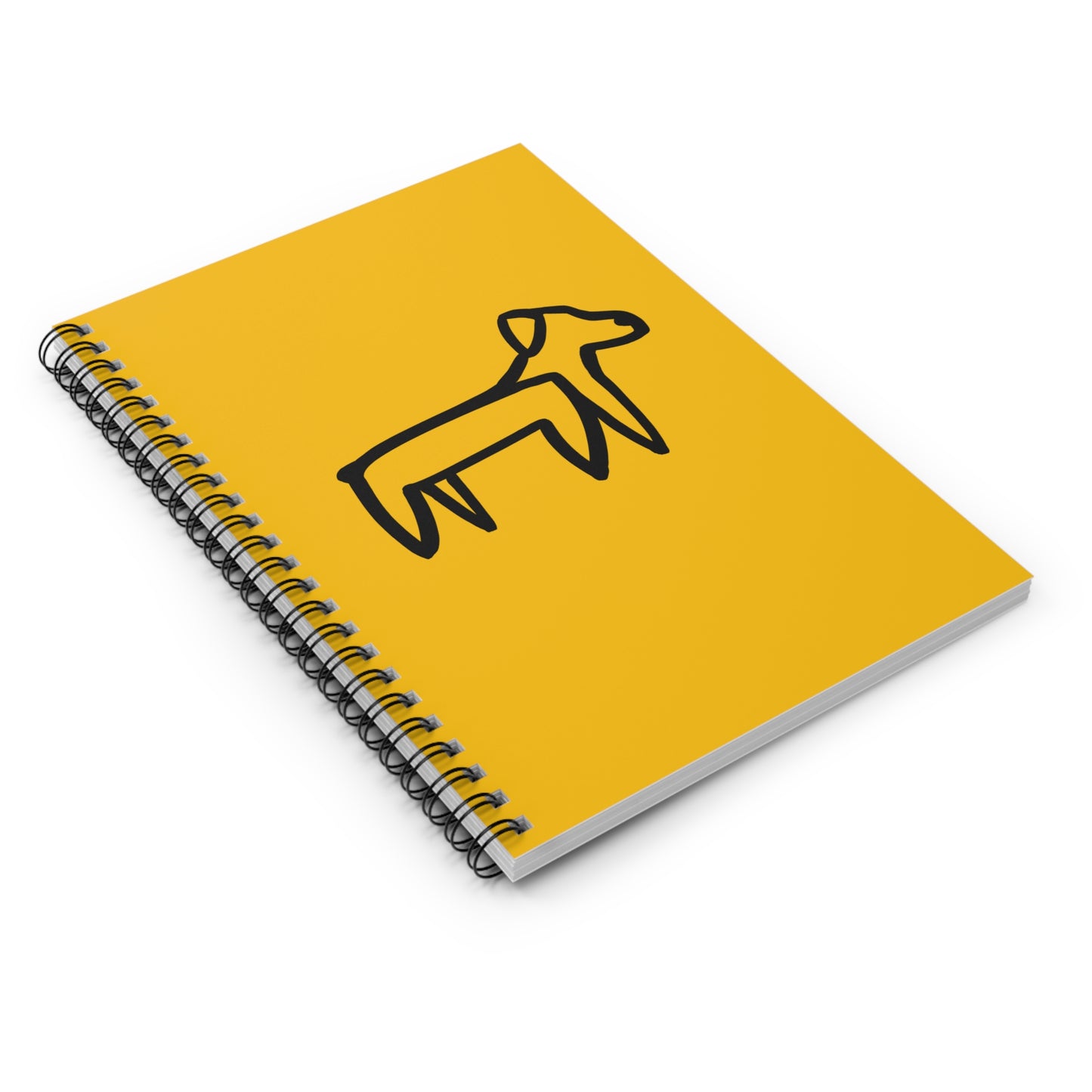 Yellow Dog Spiral Notebook