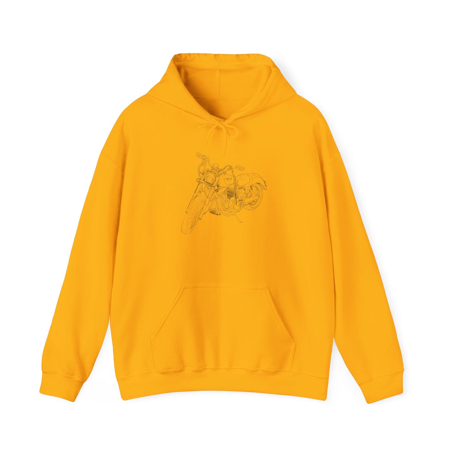 Harley Motorcycle Drawing Hoodie Sweatshirt